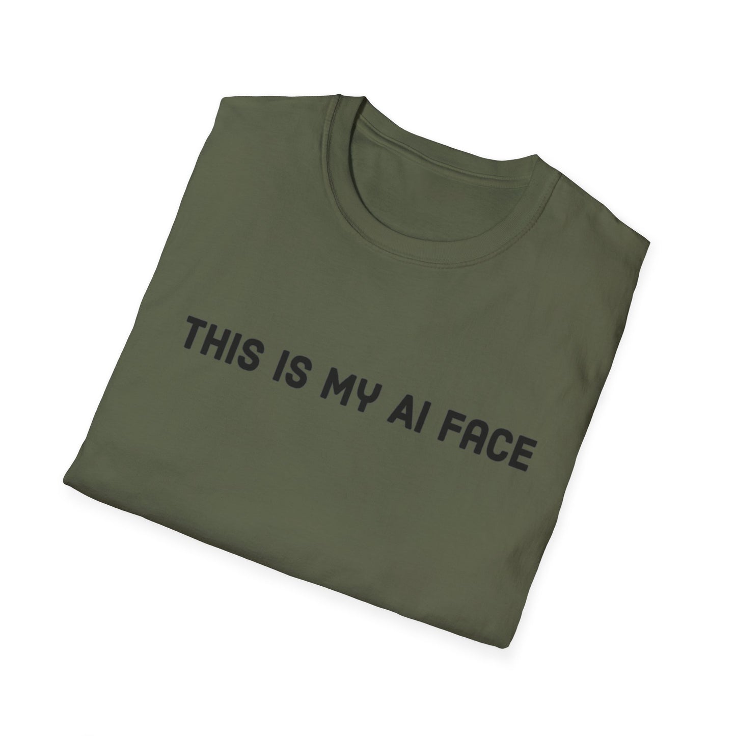 This Is My AI Face Softstyle T-Shirt