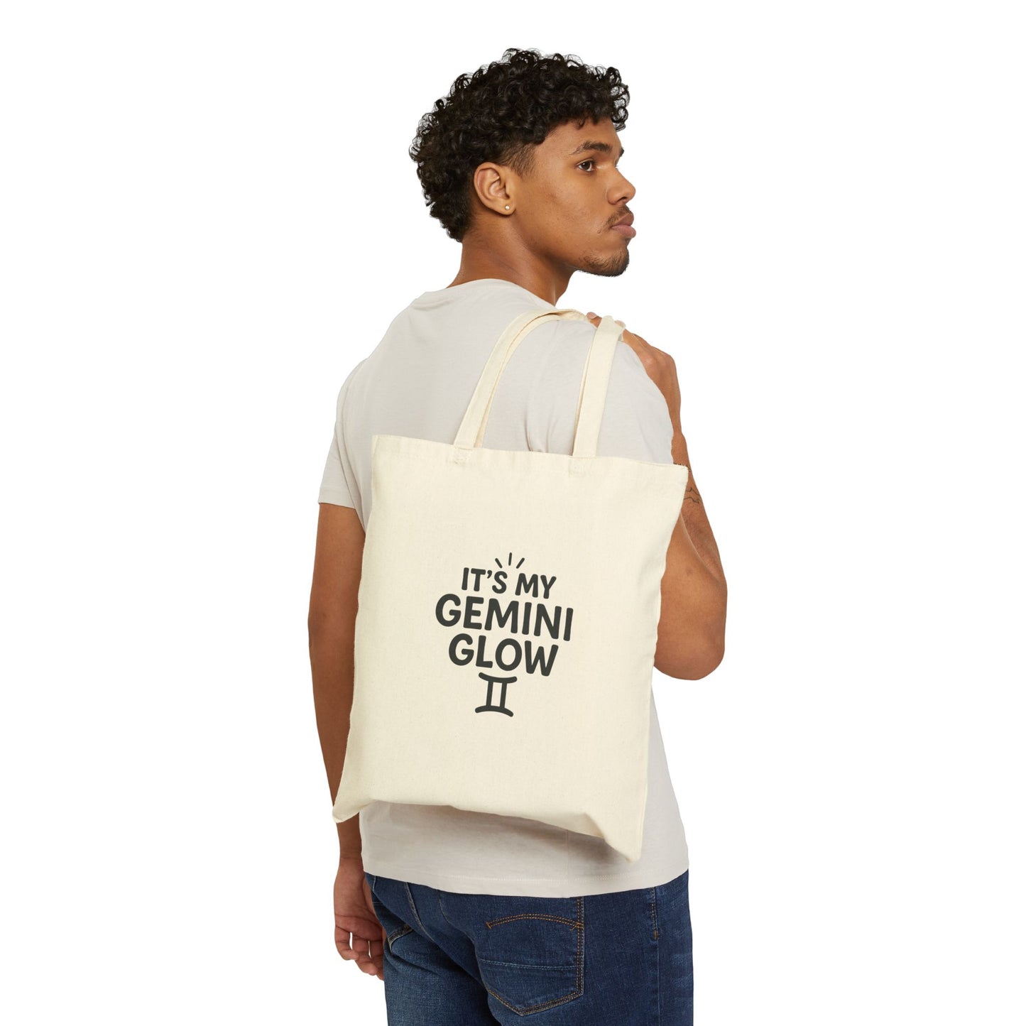 It's My Gemini Glow Cotton Canvas Tote Bag