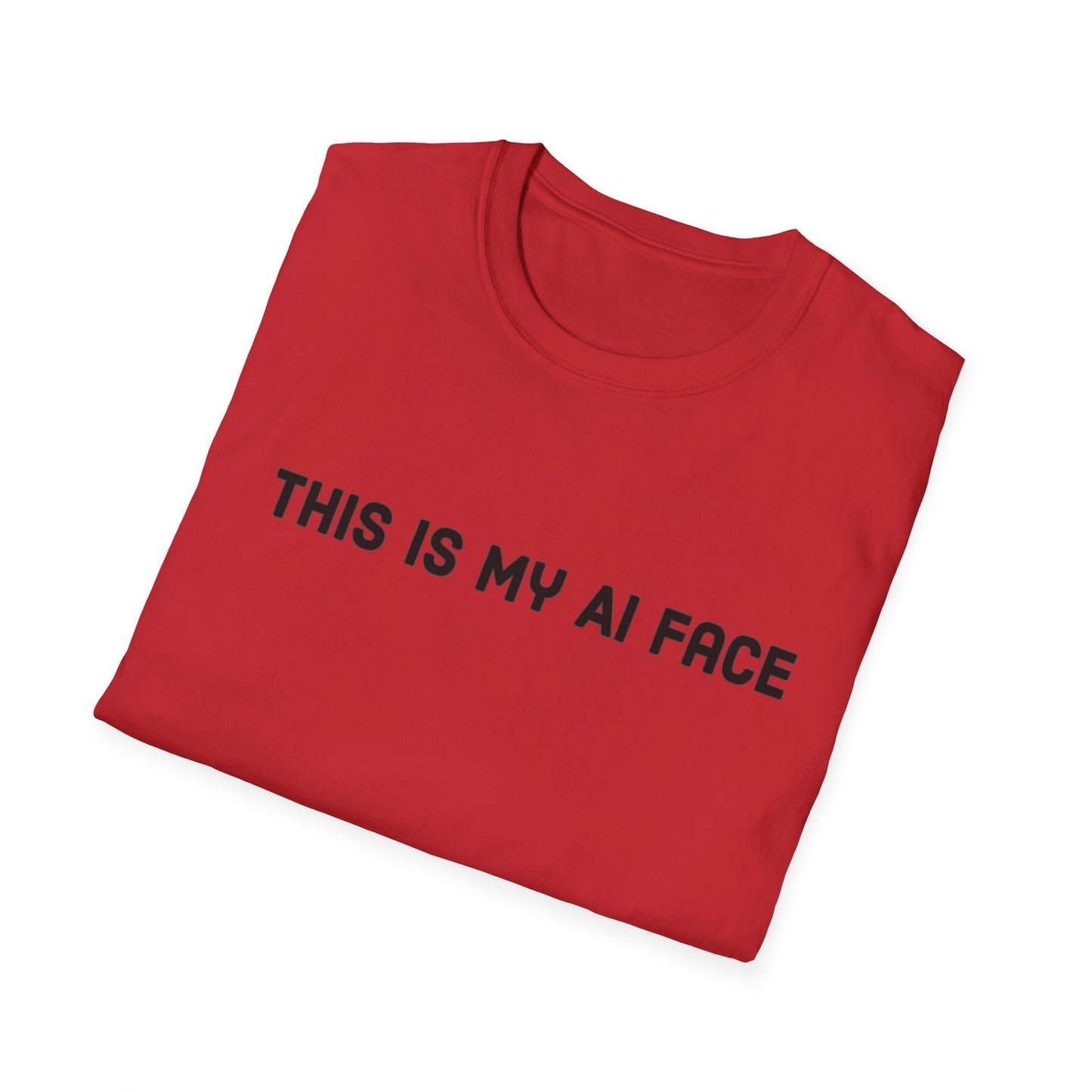 This Is My AI Face Softstyle T-Shirt