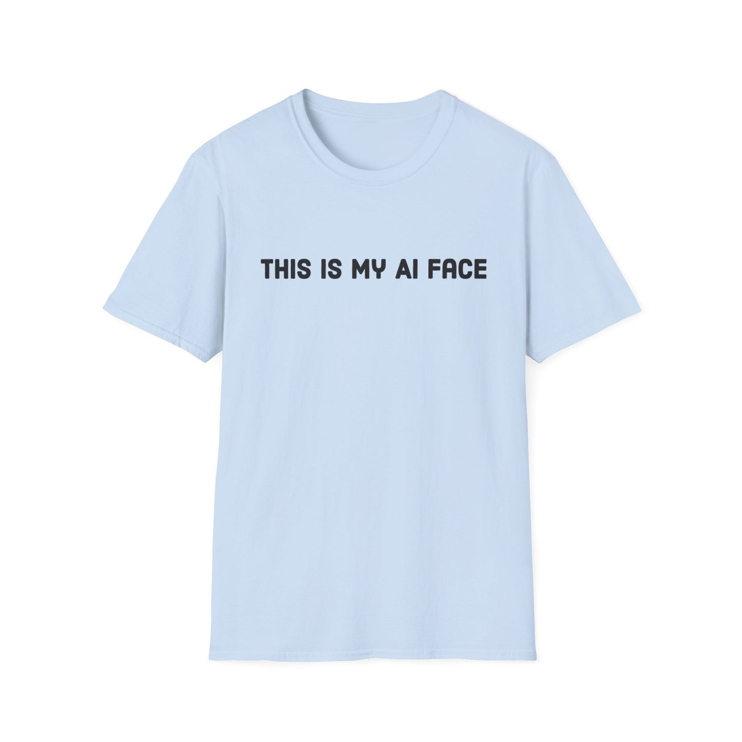 This Is My AI Face Softstyle T-Shirt