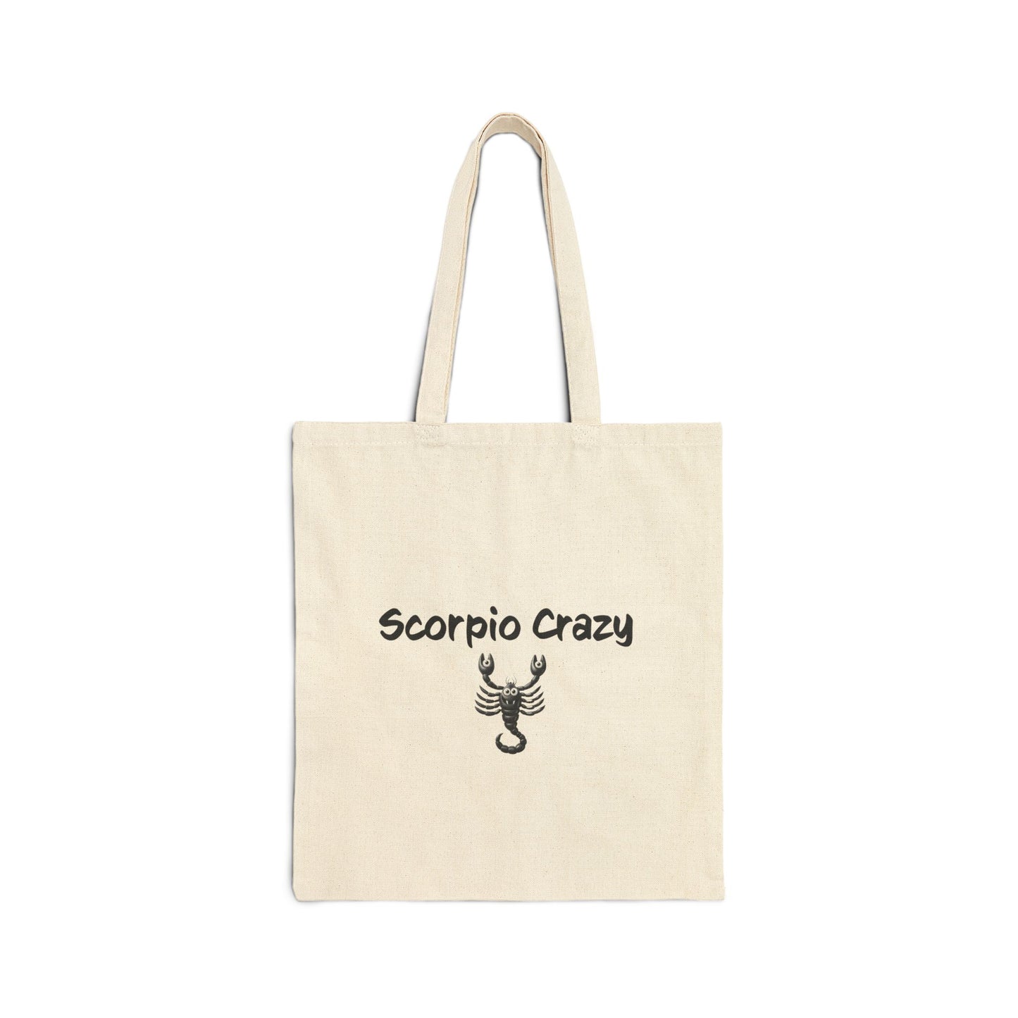 Scorpio Crazy Cotton Canvas Tote Bag