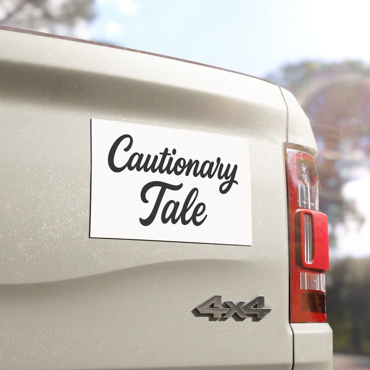 Cautionary Tale Car Magnet