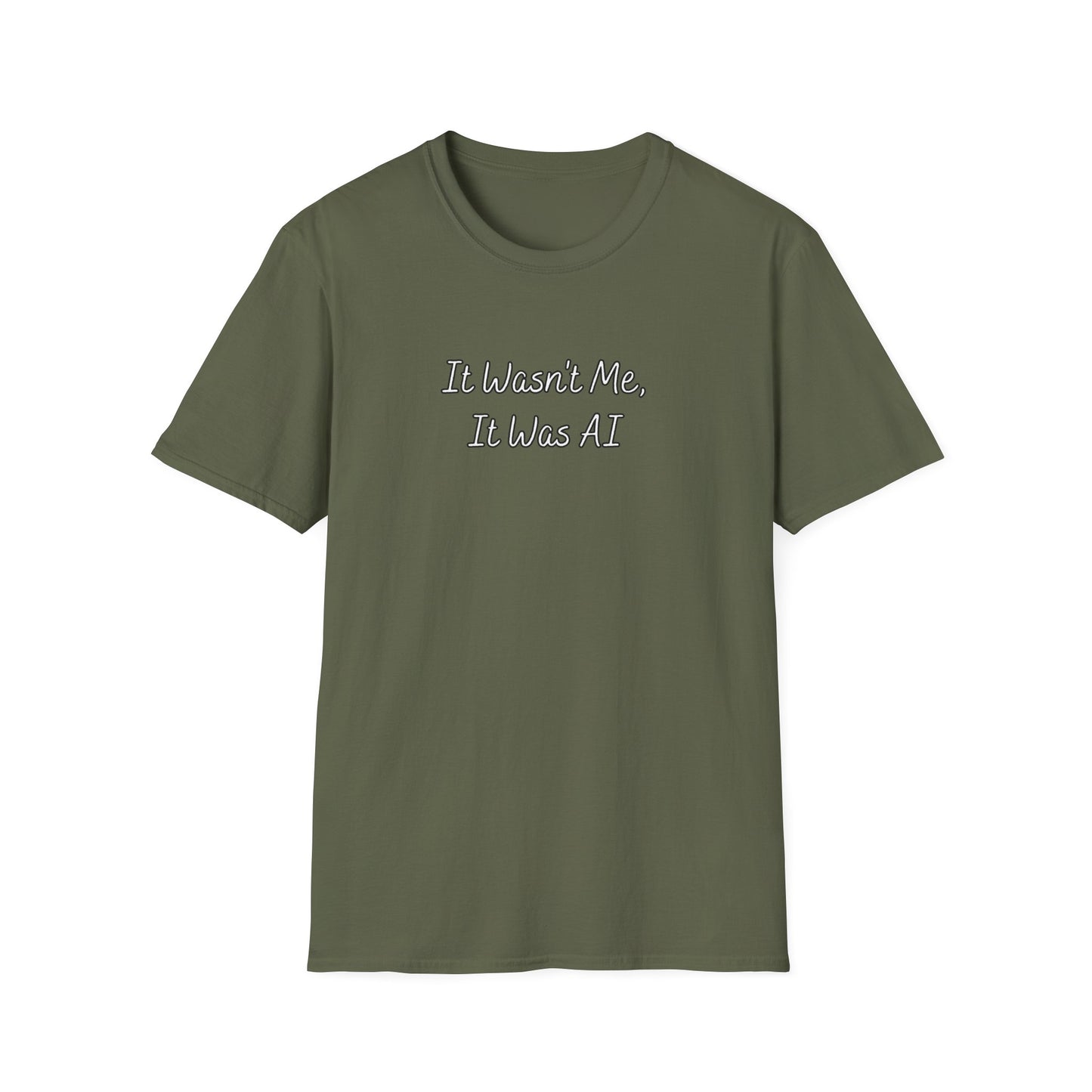 It Wasn't Me It Was AI Unisex Softstyle T-Shirt