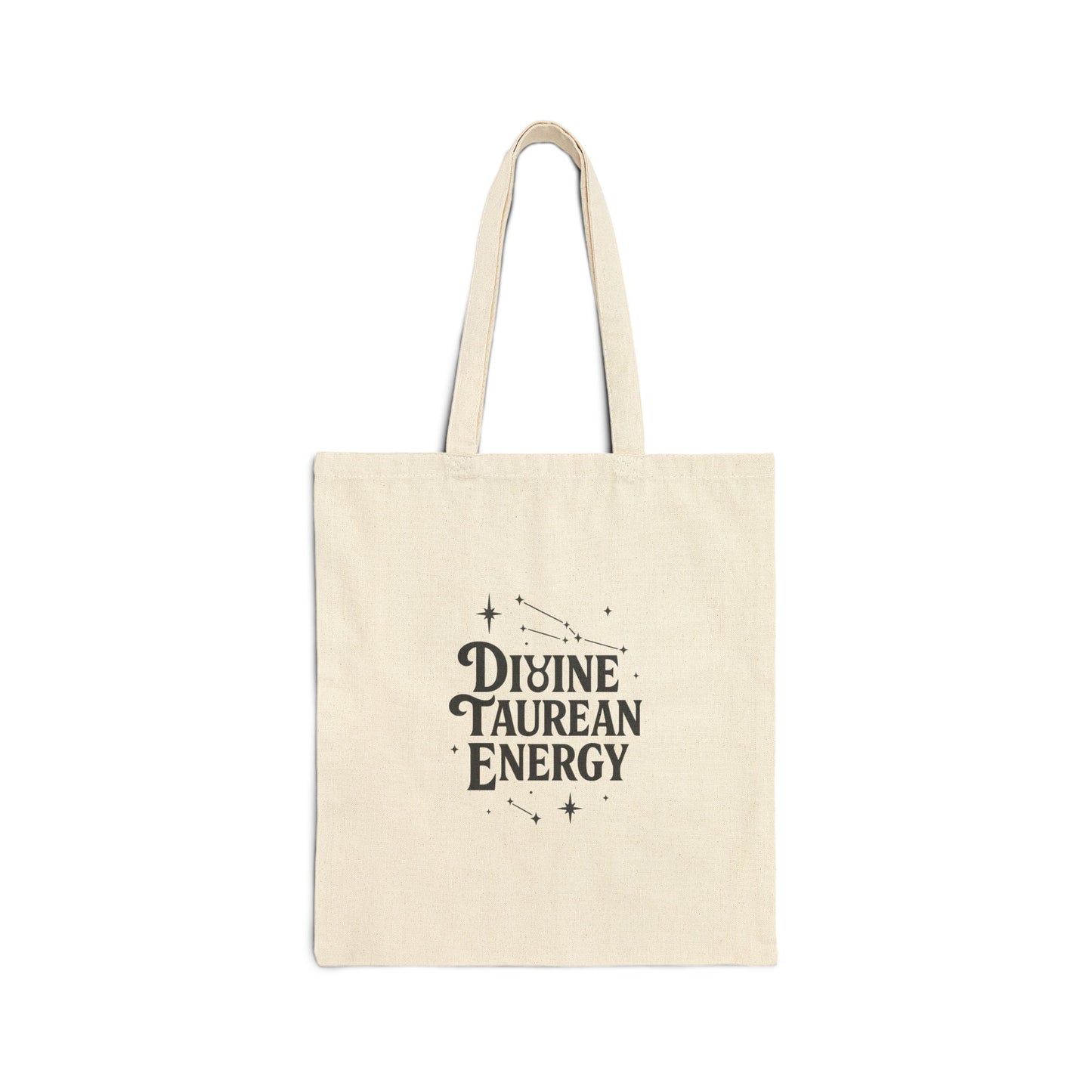 Divine Taurean Energy Cotton Canvas Tote Bag