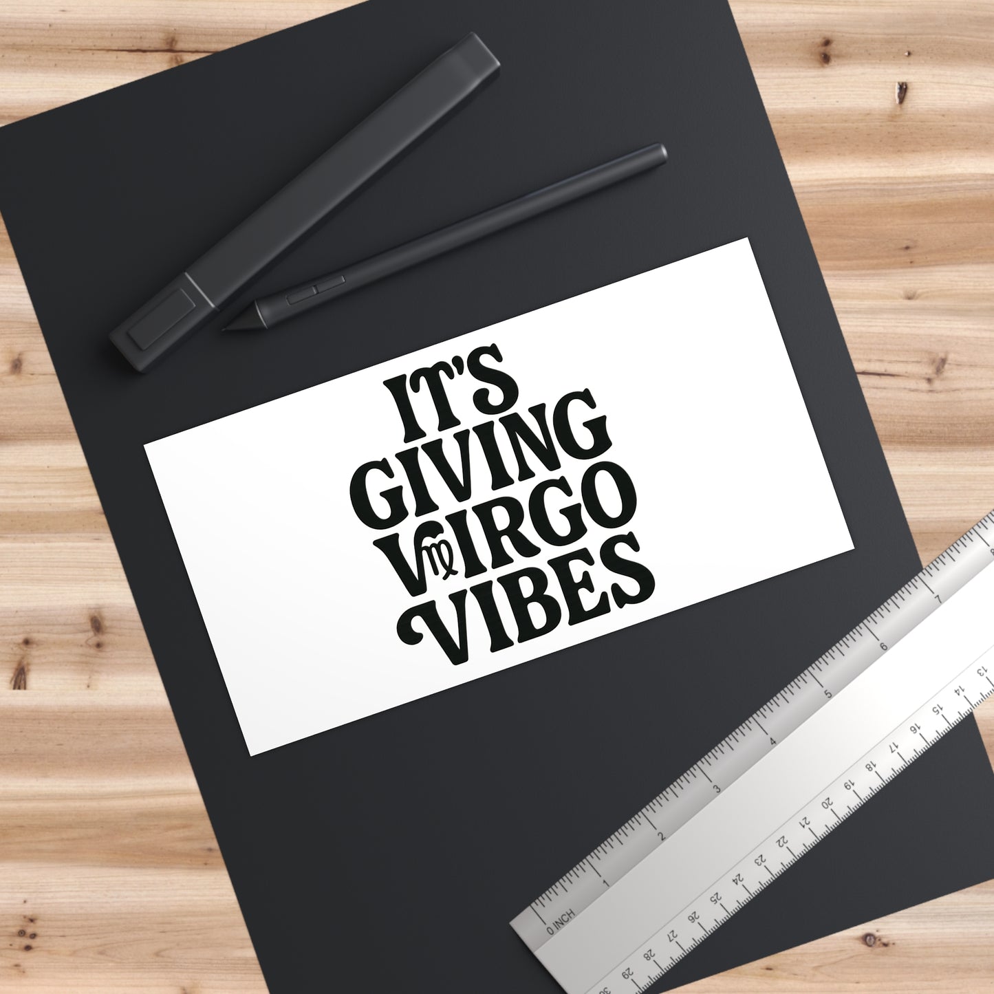 It's Giving Virgo Vibes Bumper Sticker