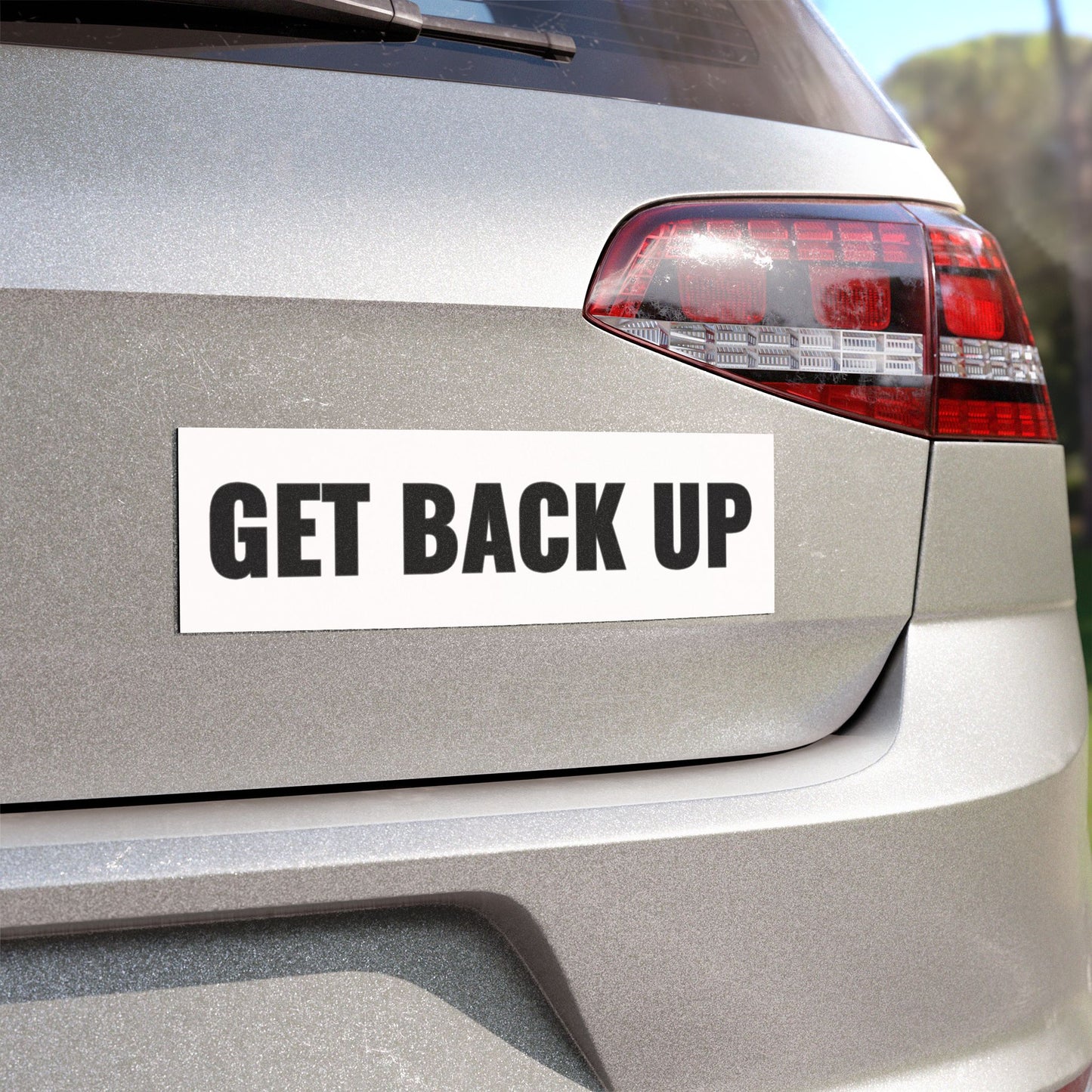 Get Back Up Car Magnet