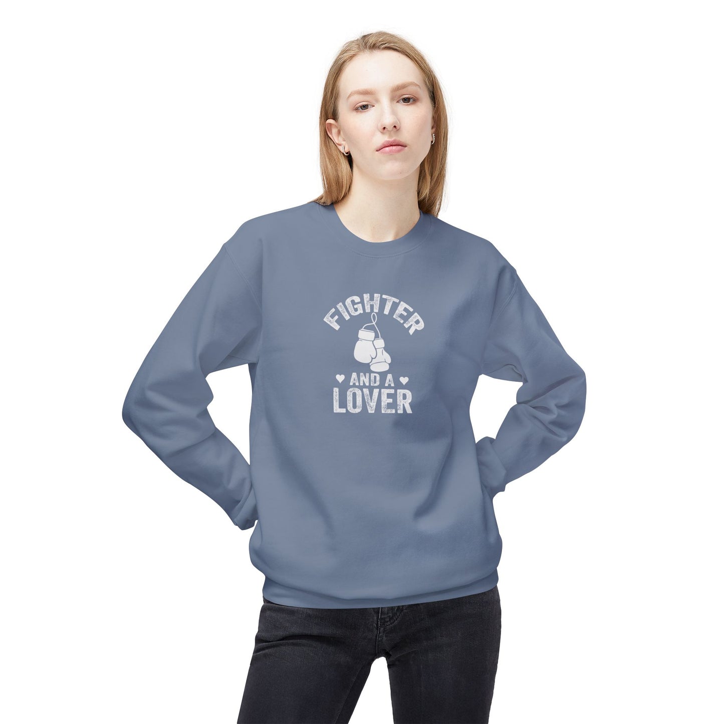 Fighter & A Lover Unisex Midweight Softstyle Fleece Crewneck Sweatshirt