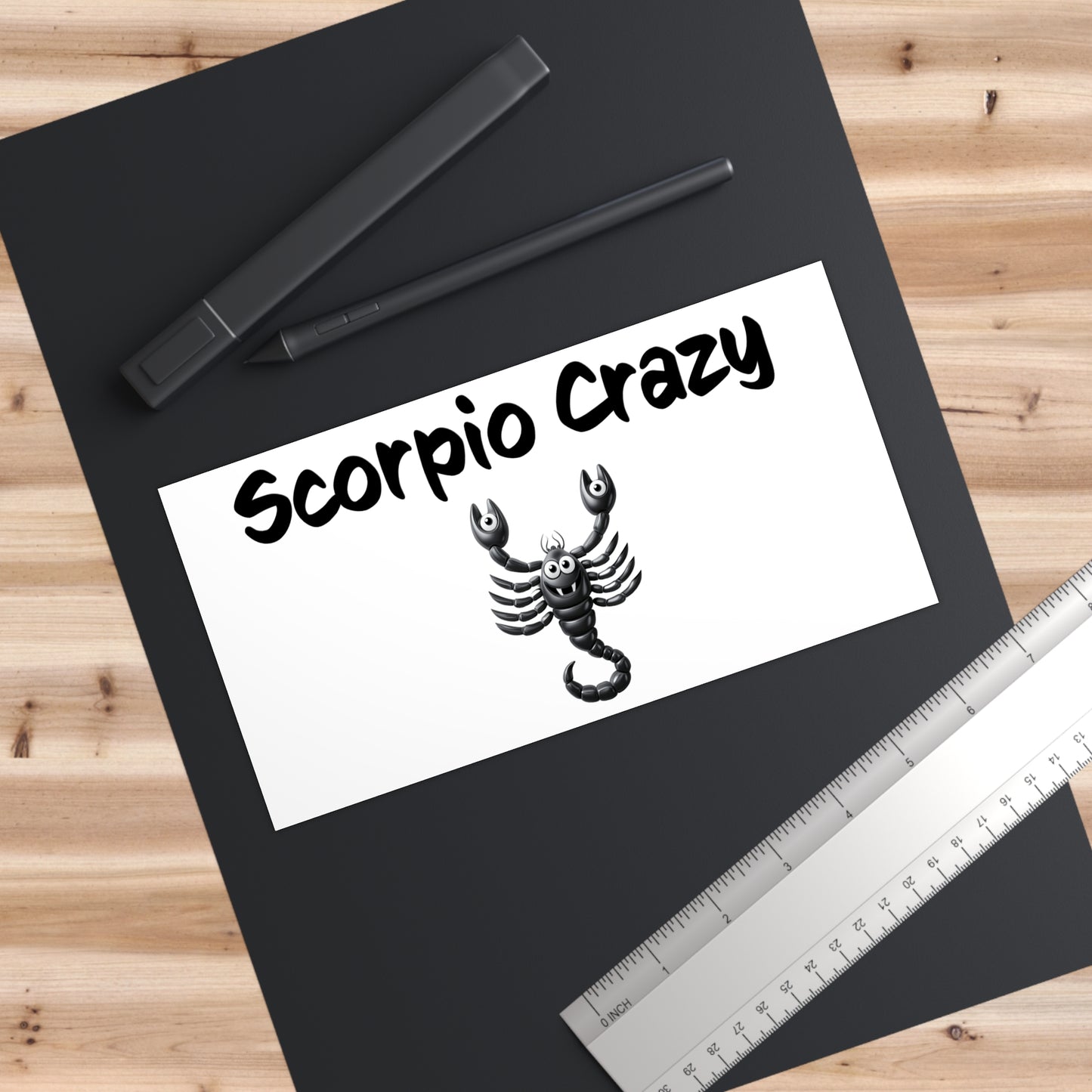Scorpio Crazy Bumper Sticker