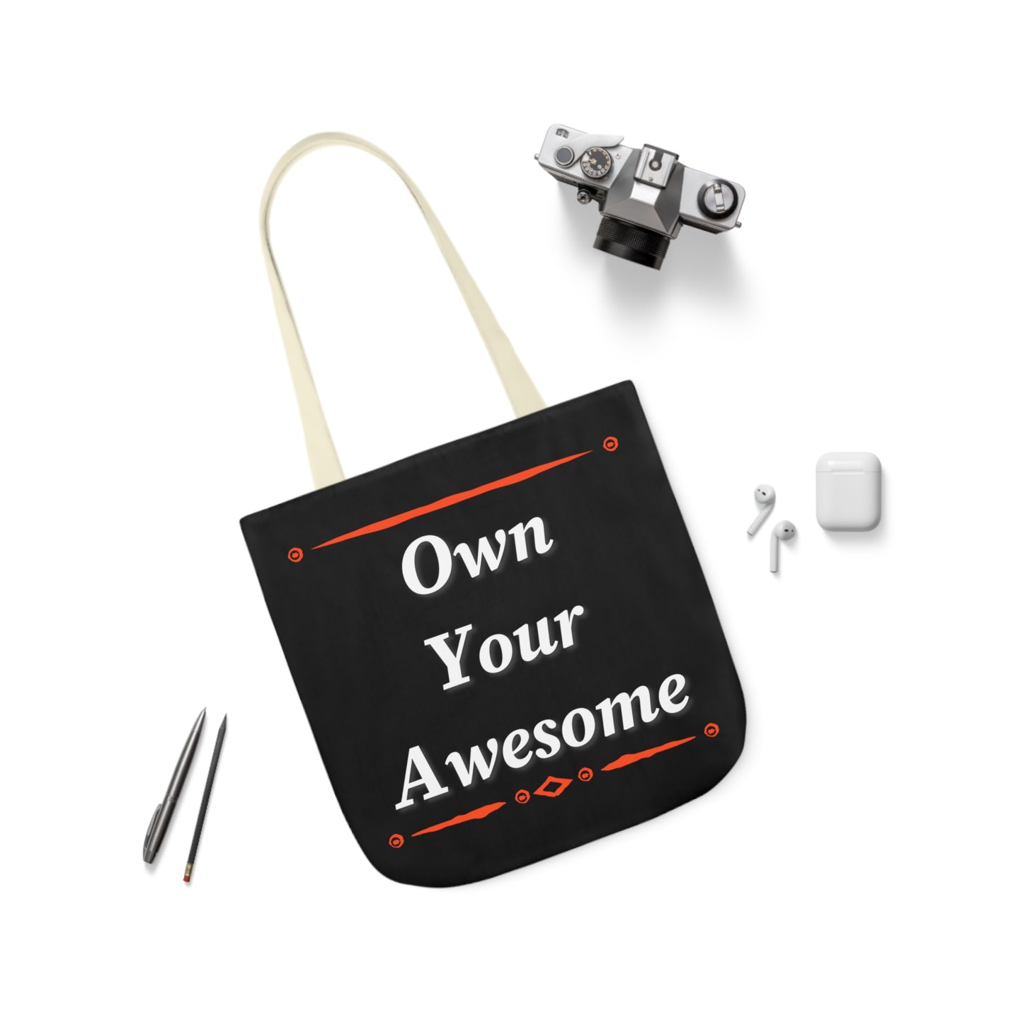 Own Your Awesome Polyester Canvas Tote Bag