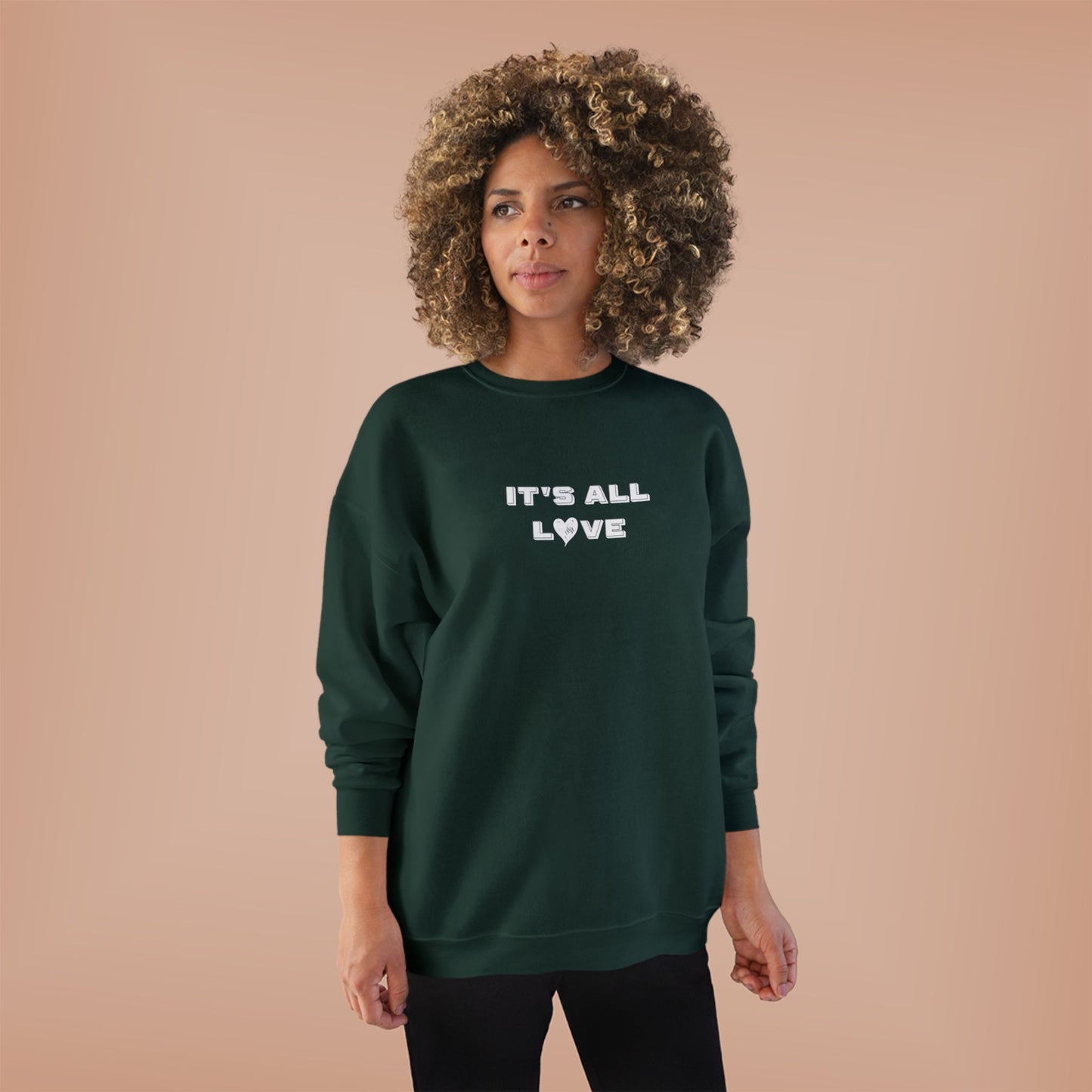 It's All Love Unisex EcoSmart® Crewneck Sweatshirt