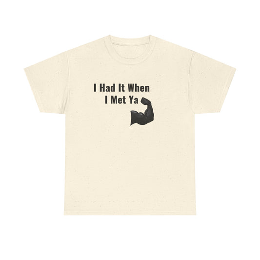 I Had It When I Met Ya Unisex Heavy Cotton Tee