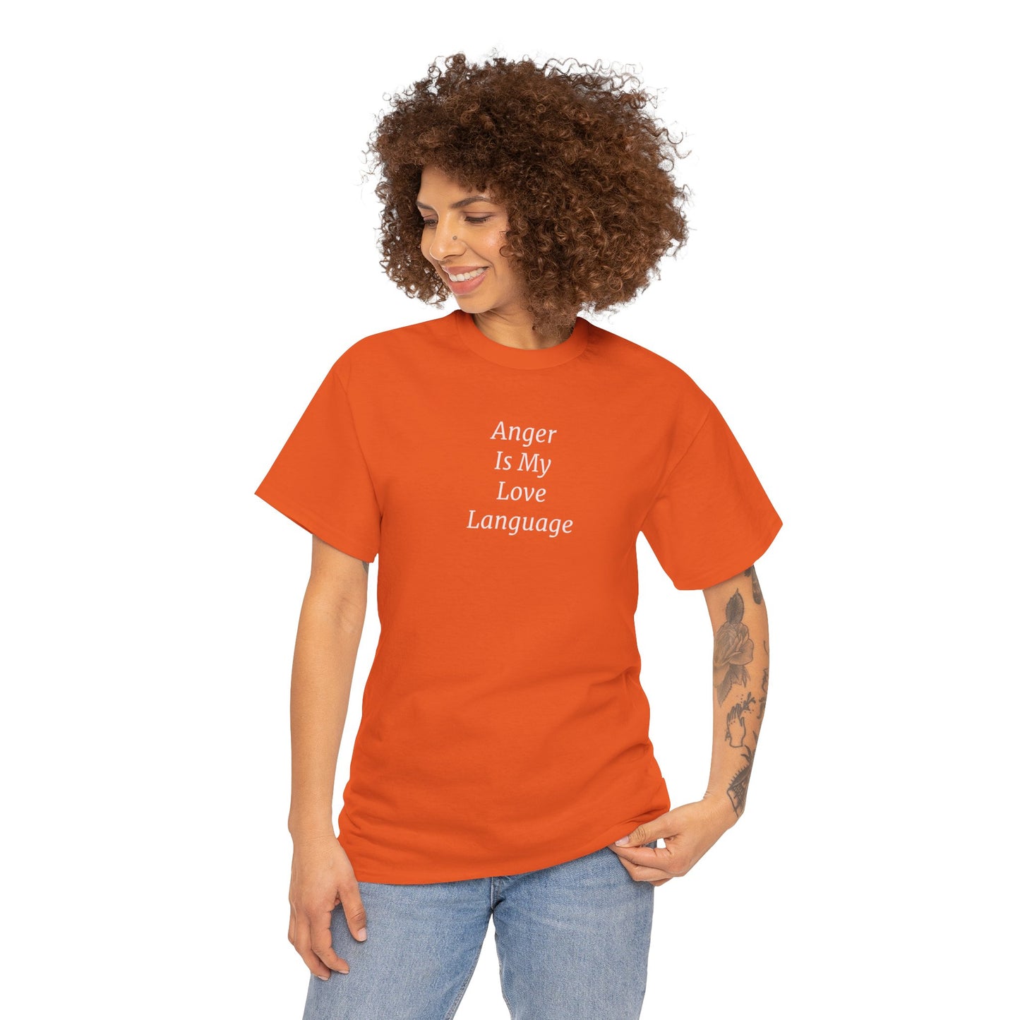 Anger Is My Love Language Cotton Tee