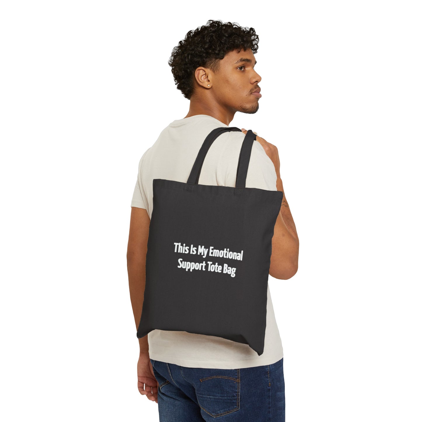 This Is My Emotional Support Tote Bag Cotton Canvas Tote Bag