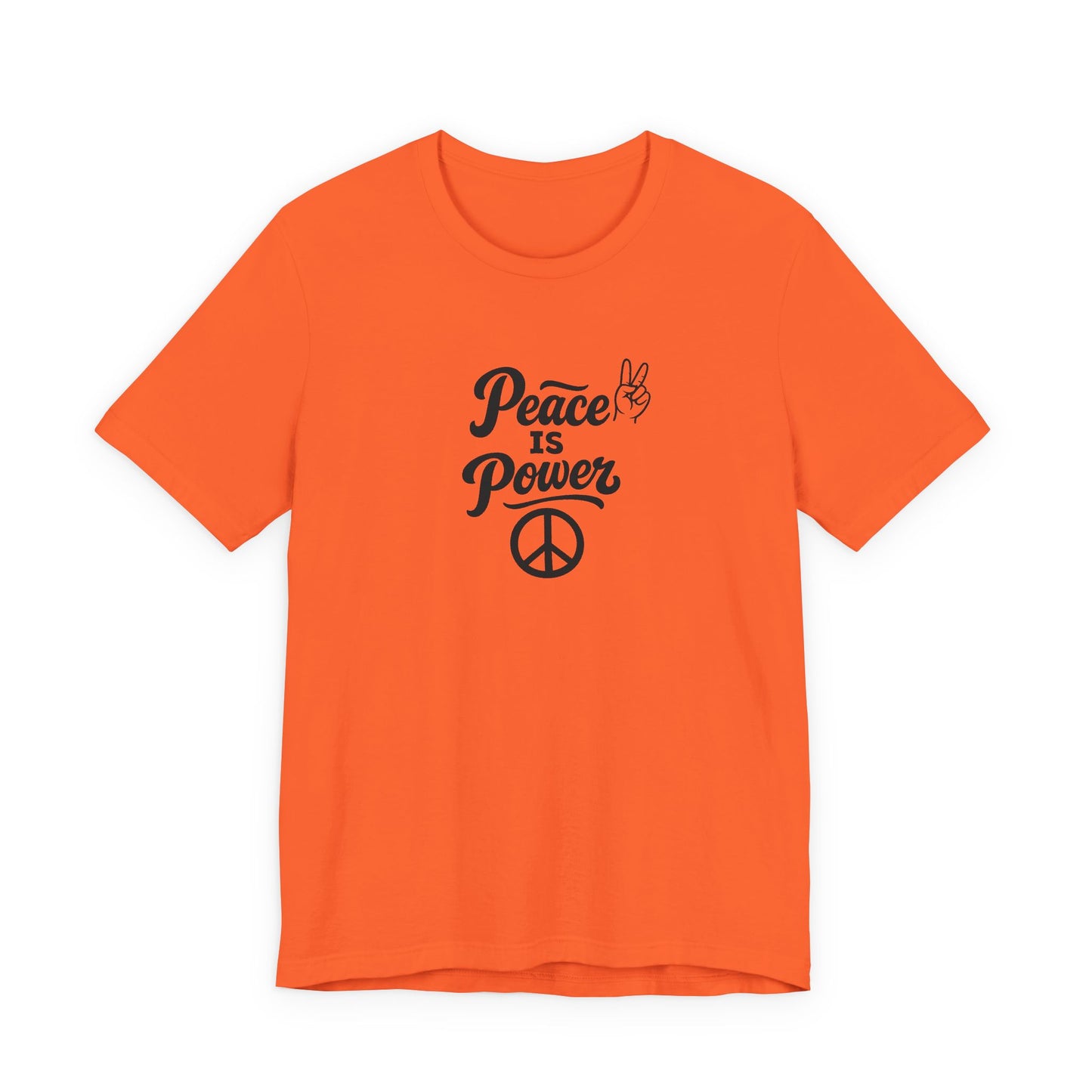 Peace Is Power Unisex Jersey Short Sleeve Tee