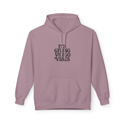 It's Giving Virgo Vibes Unisex Midweight Softstyle Fleece Hoodie