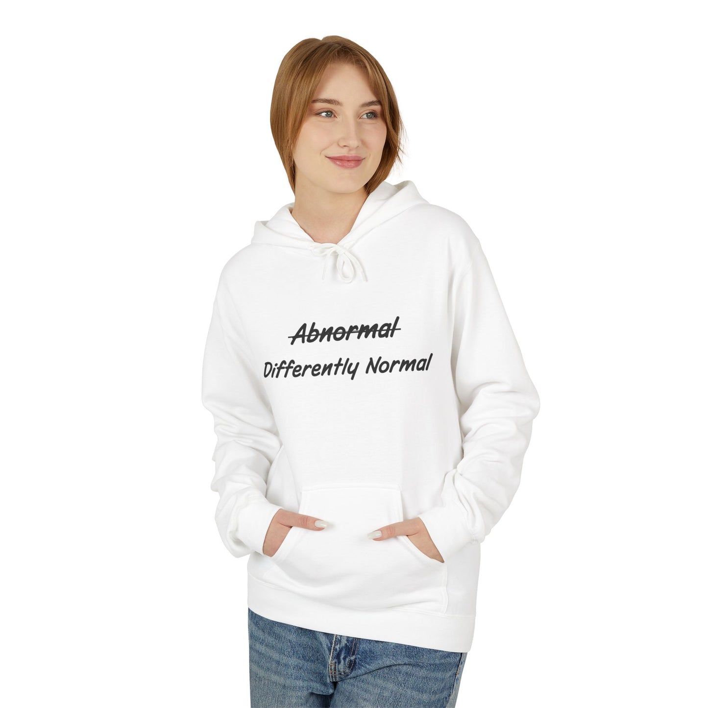Abnormal Differently Normal Unisex Midweight Softstyle Fleece Hoodie