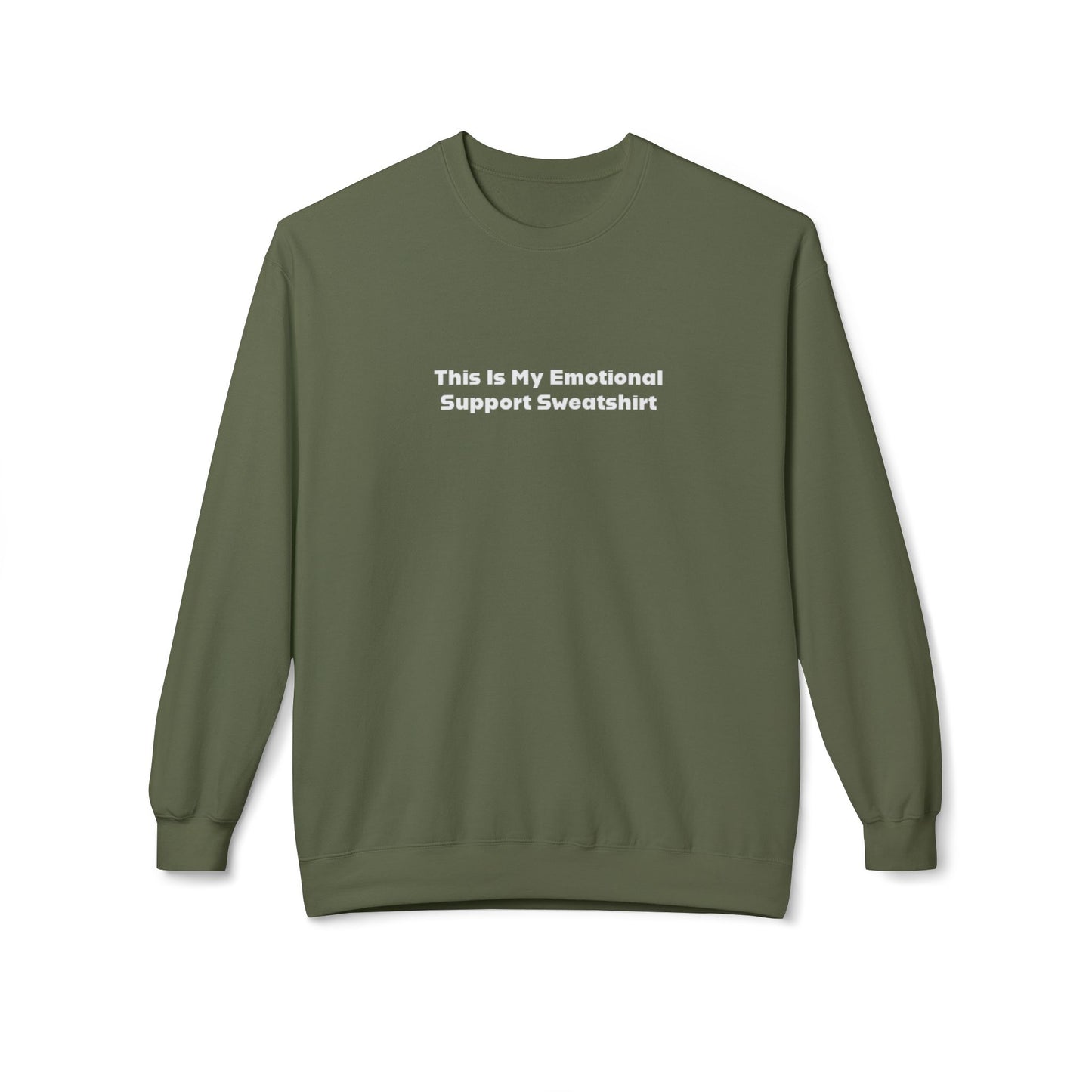 This Is My Emotional Support Sweatshirt Unisex Midweight Softstyle Fleece Crewneck Sweatshirt