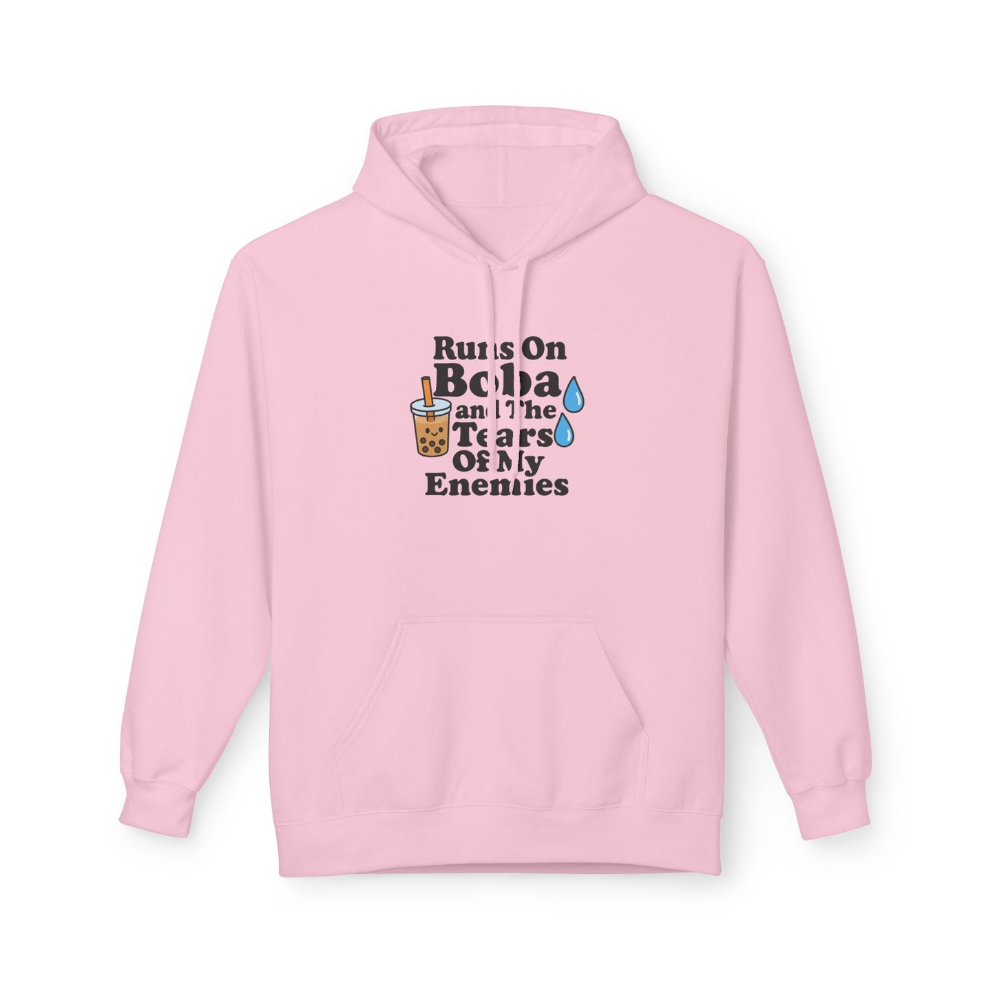 Runs On Boba Unisex Midweight Softstyle Fleece Hoodie