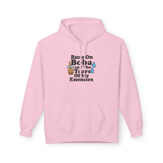 Runs On Boba Unisex Midweight Softstyle Fleece Hoodie