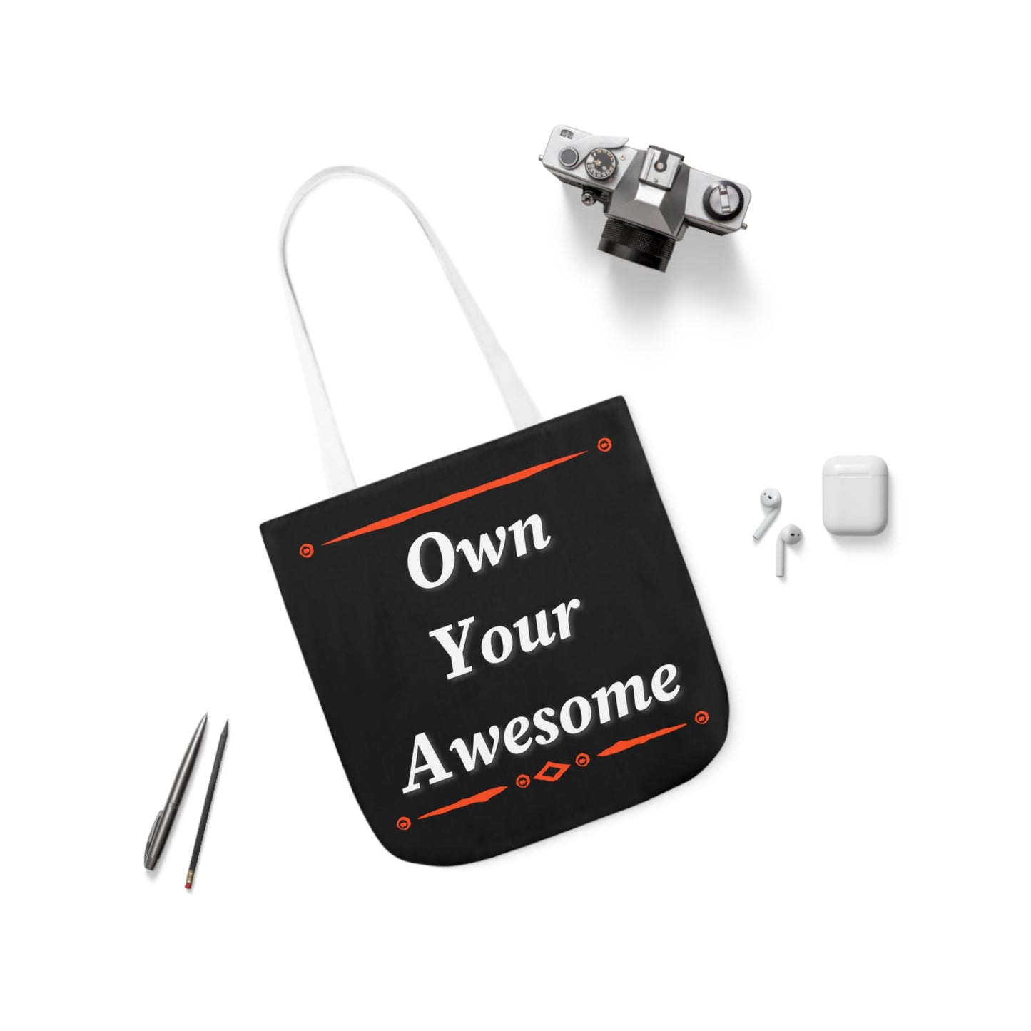 Own Your Awesome Polyester Canvas Tote Bag