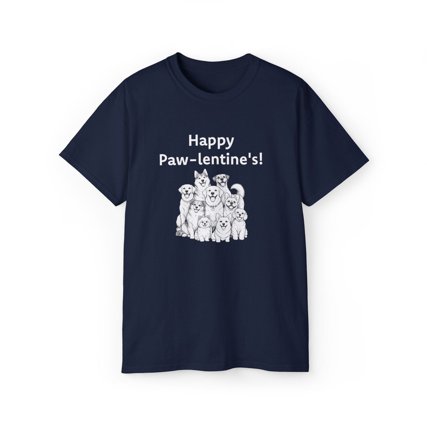 Happy Paw-lentine's Unisex Ultra Cotton Tee
