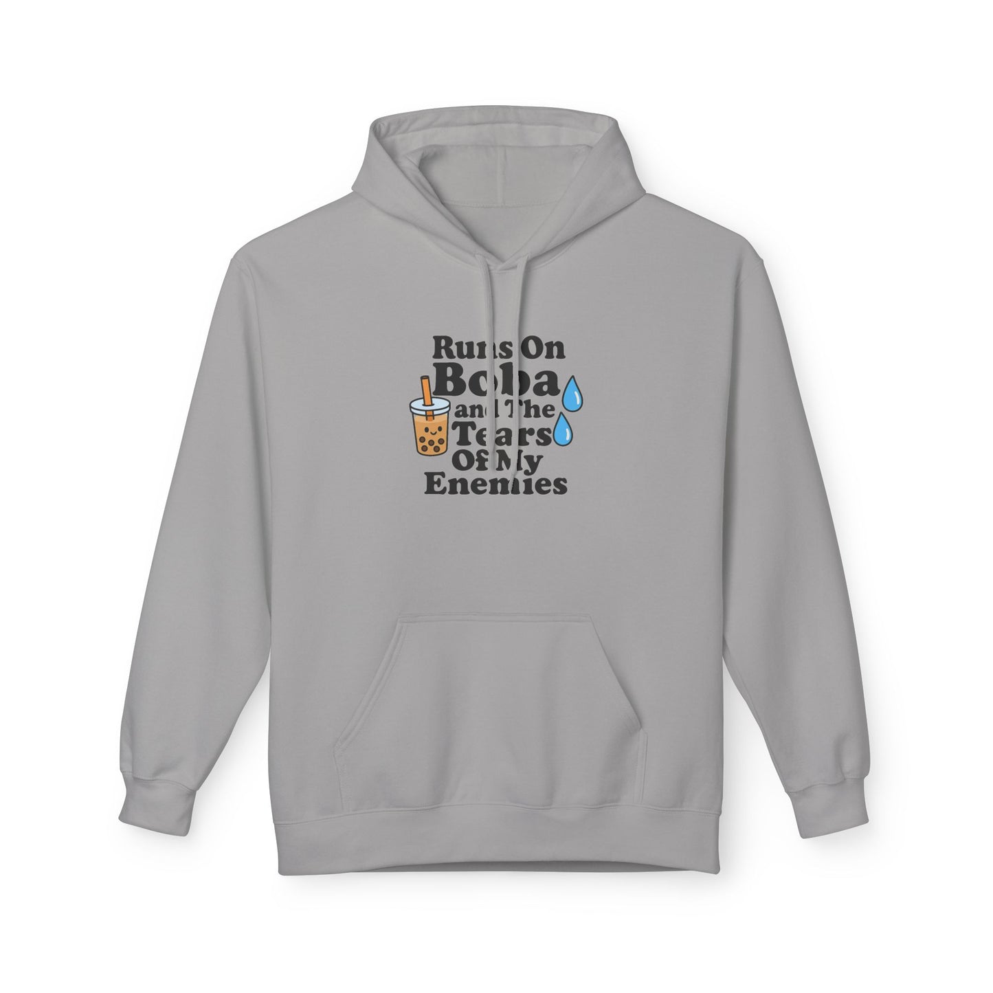 Runs On Boba Unisex Midweight Softstyle Fleece Hoodie