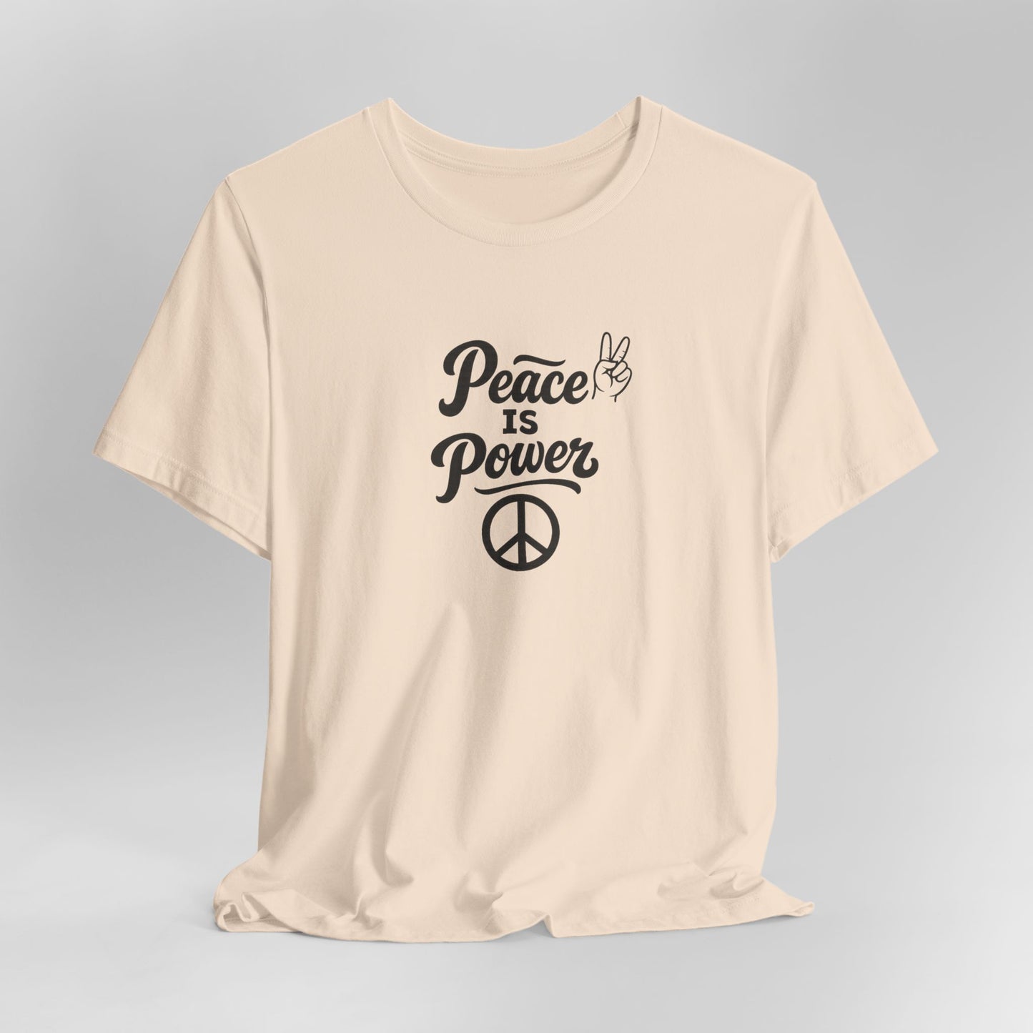 Peace Is Power Unisex Jersey Short Sleeve Tee