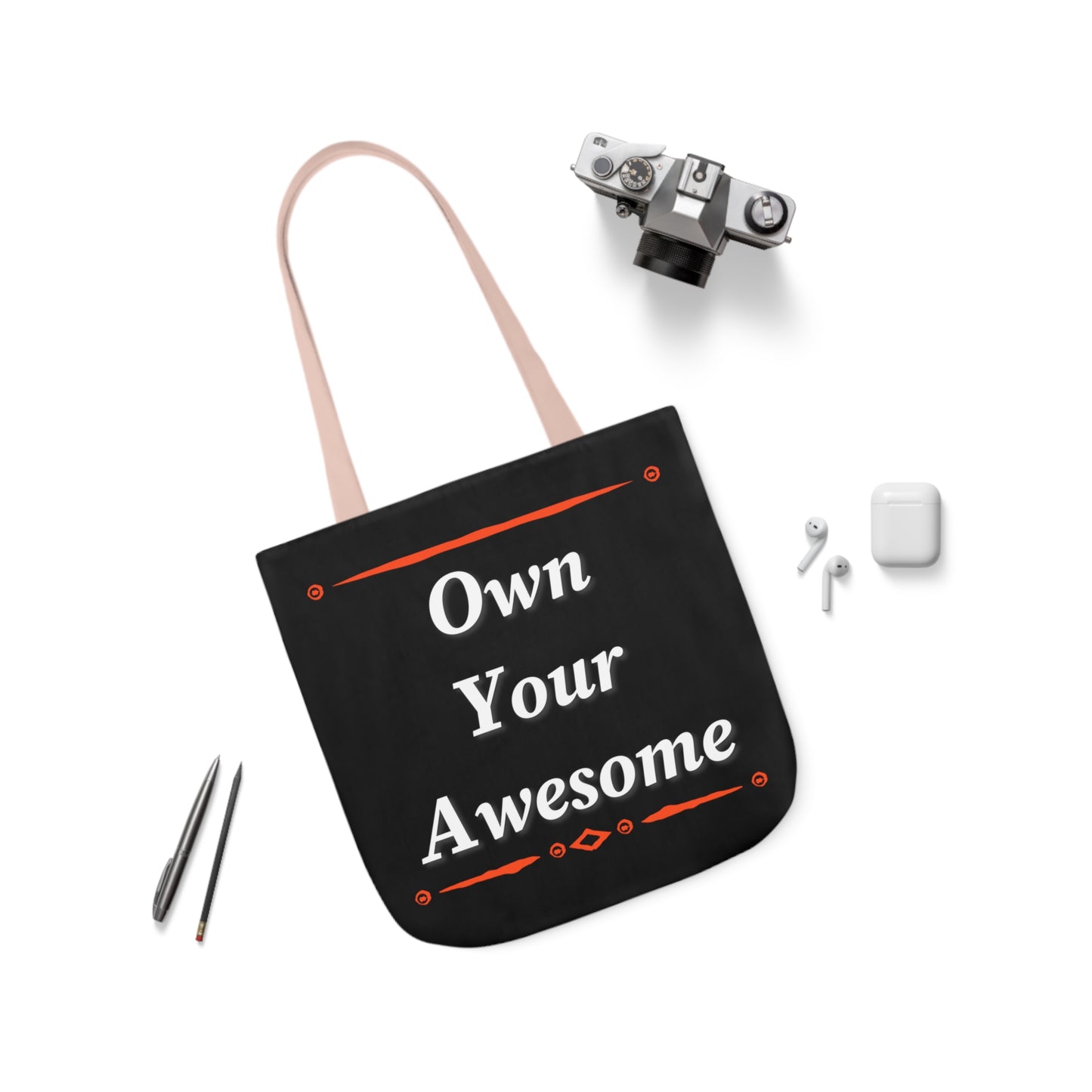 Own Your Awesome Polyester Canvas Tote Bag