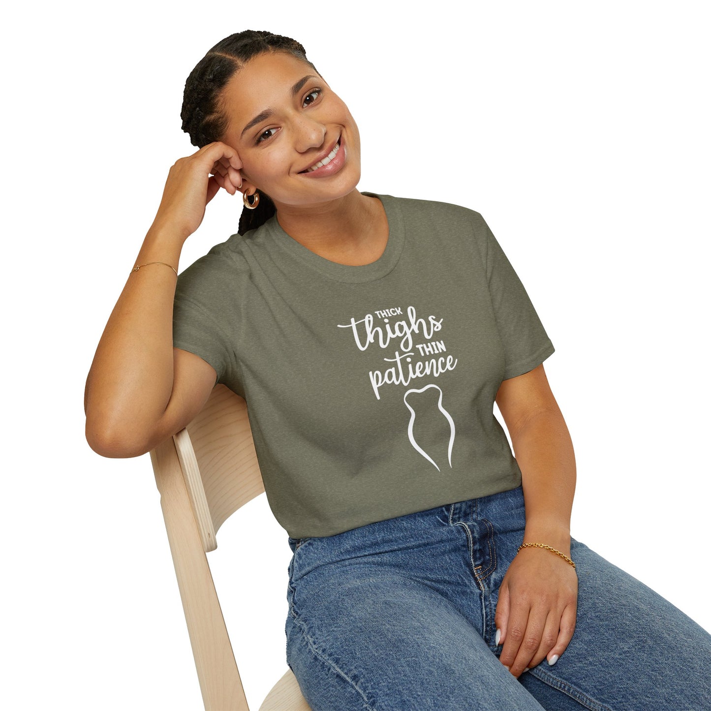 Thick Thighs Thin Patience Unisex T-Shirt