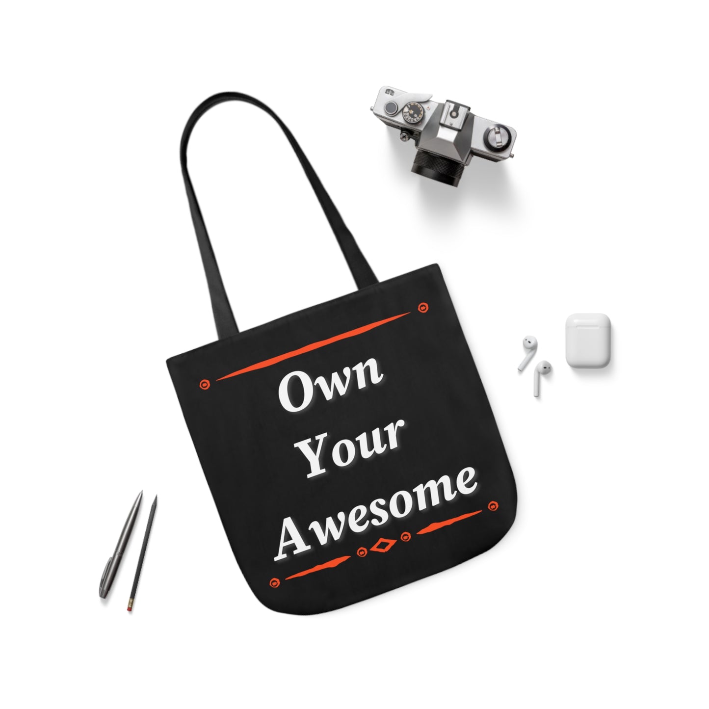 Own Your Awesome Polyester Canvas Tote Bag