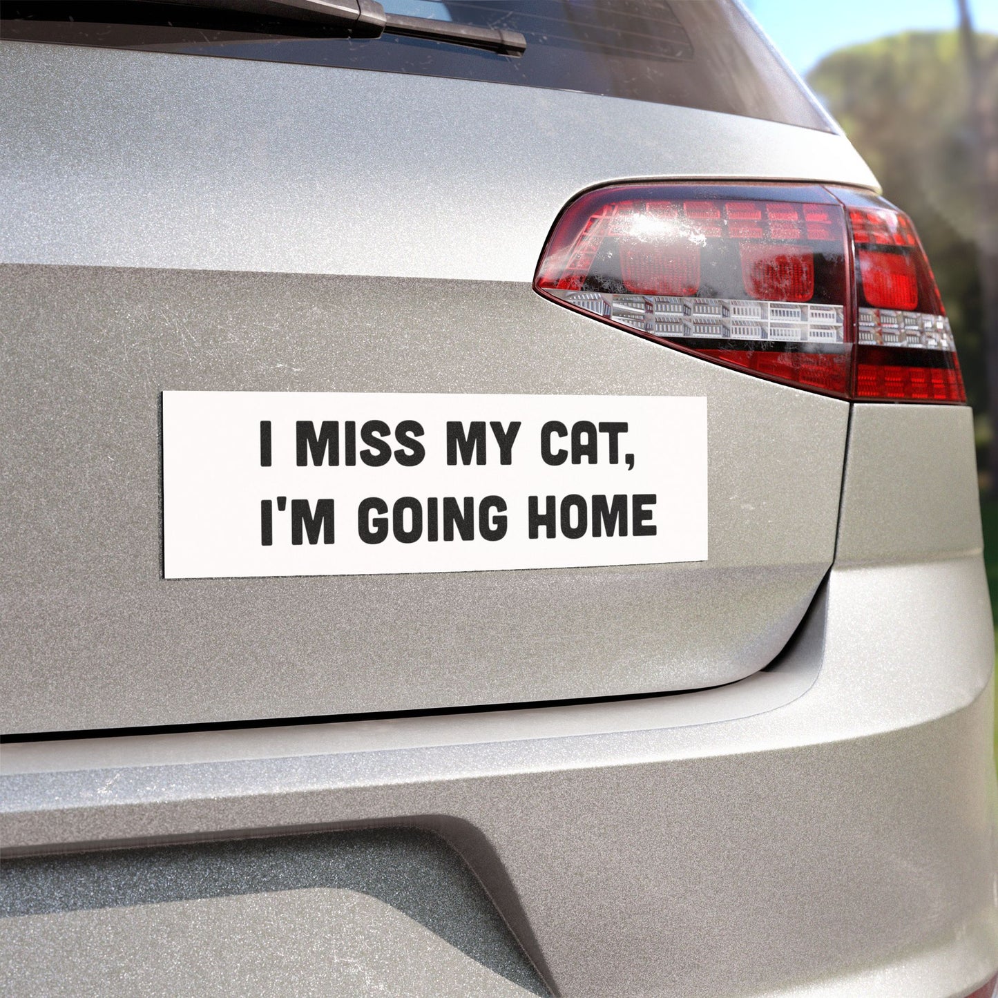 I Miss My Cat, I'm Going Home Car Magnet