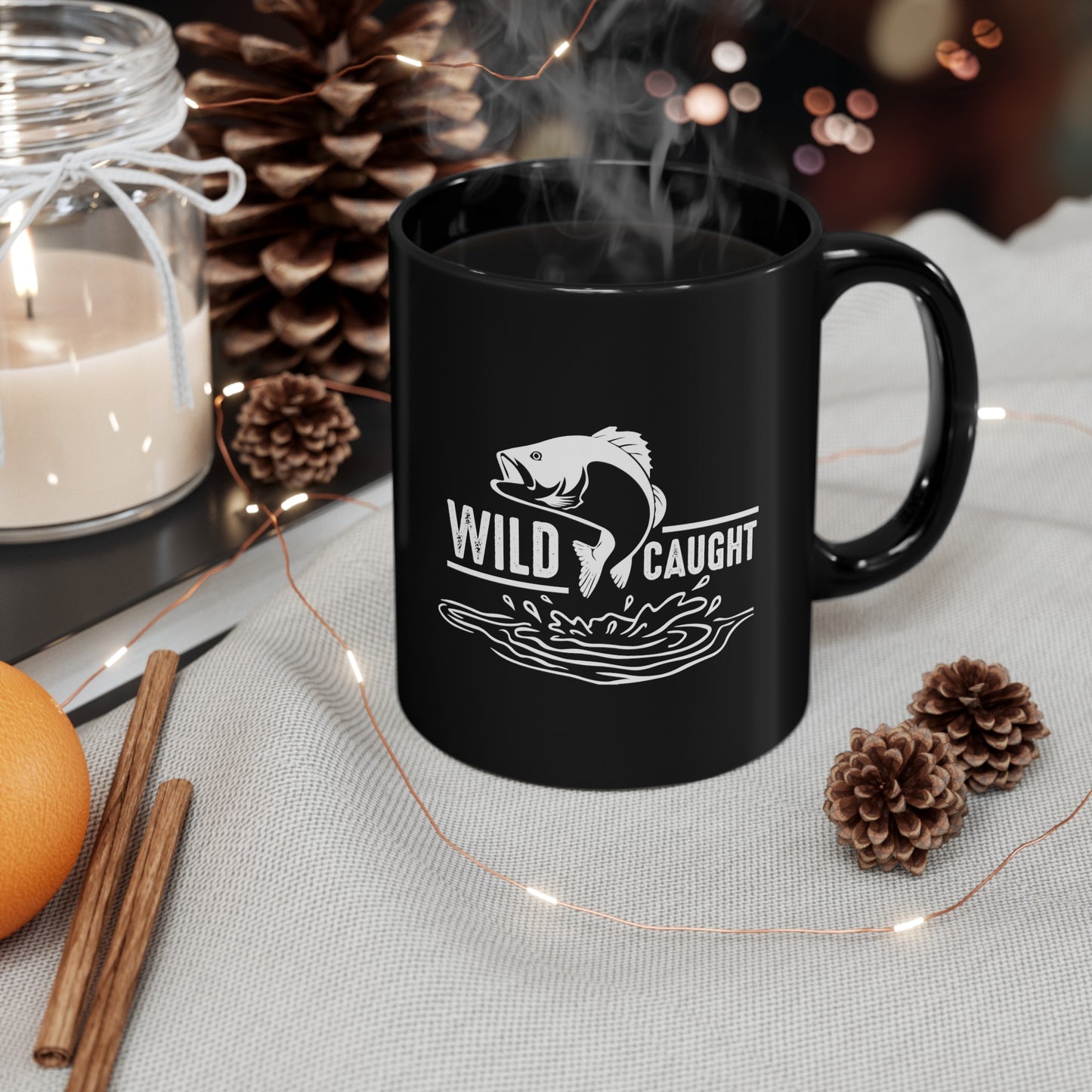 Wild Caught 11oz Black Mug