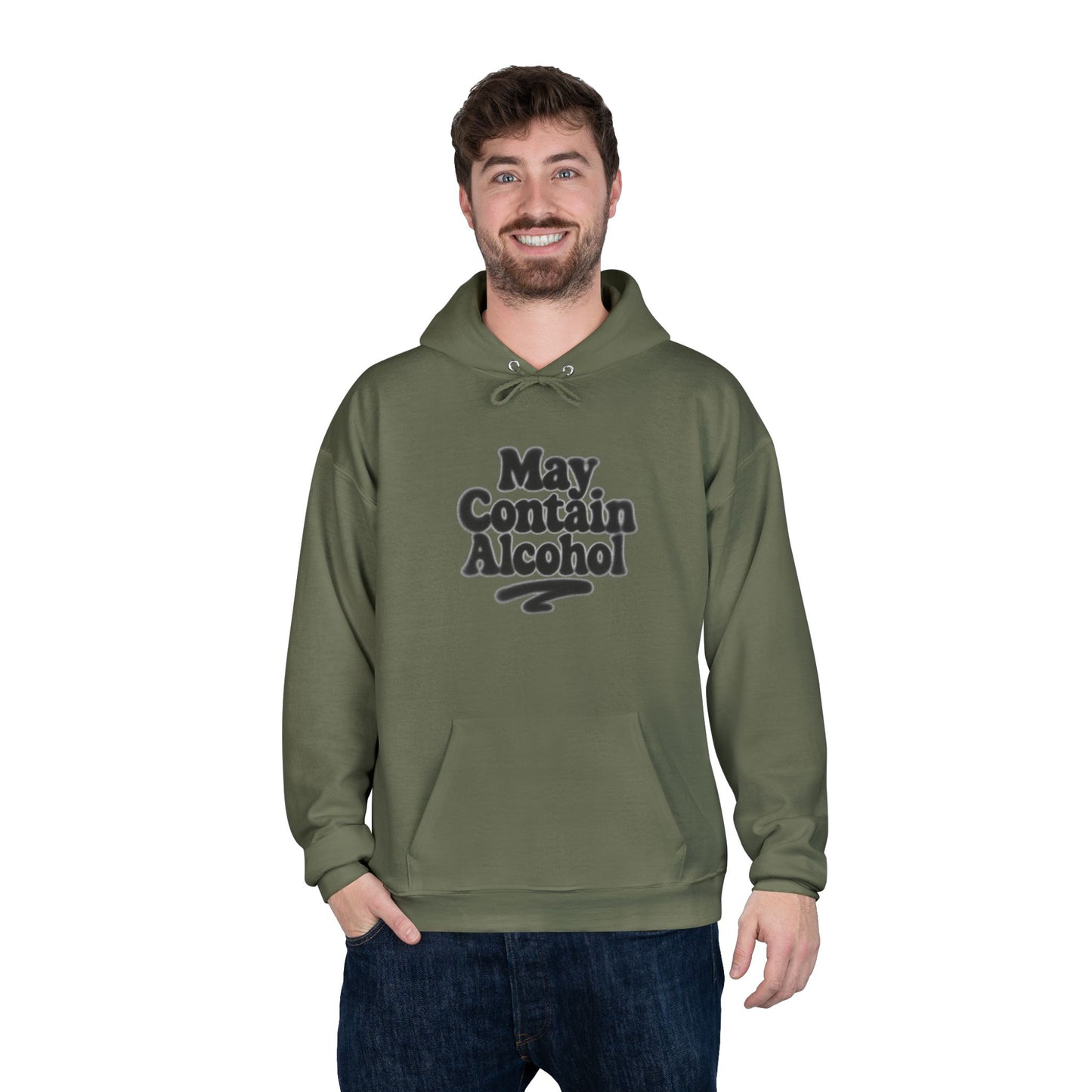 May Contain Alcohol Unisex EcoSmart® Pullover Hoodie Sweatshirt