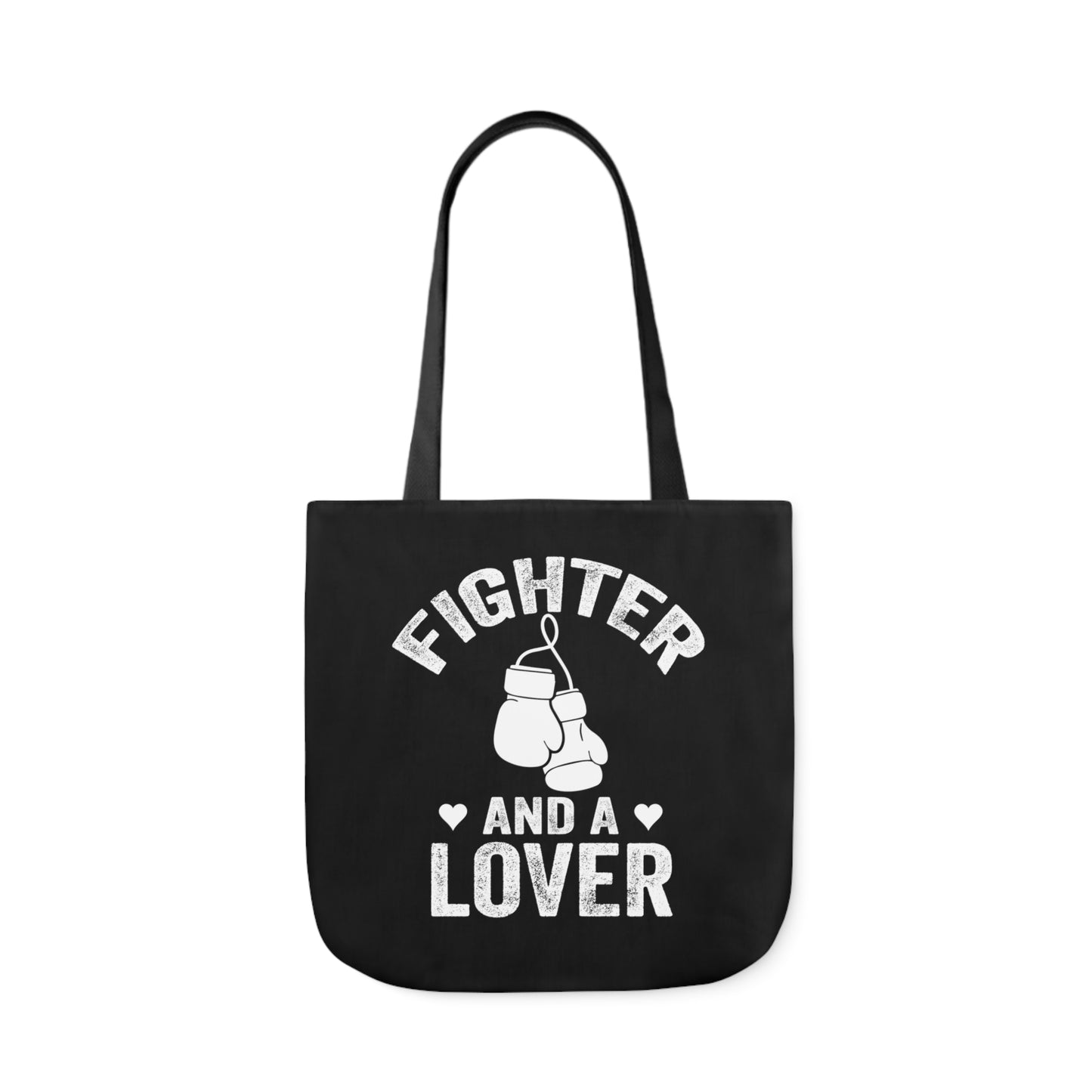 Fighter & A Lover Polyester Canvas Tote Bag in Black