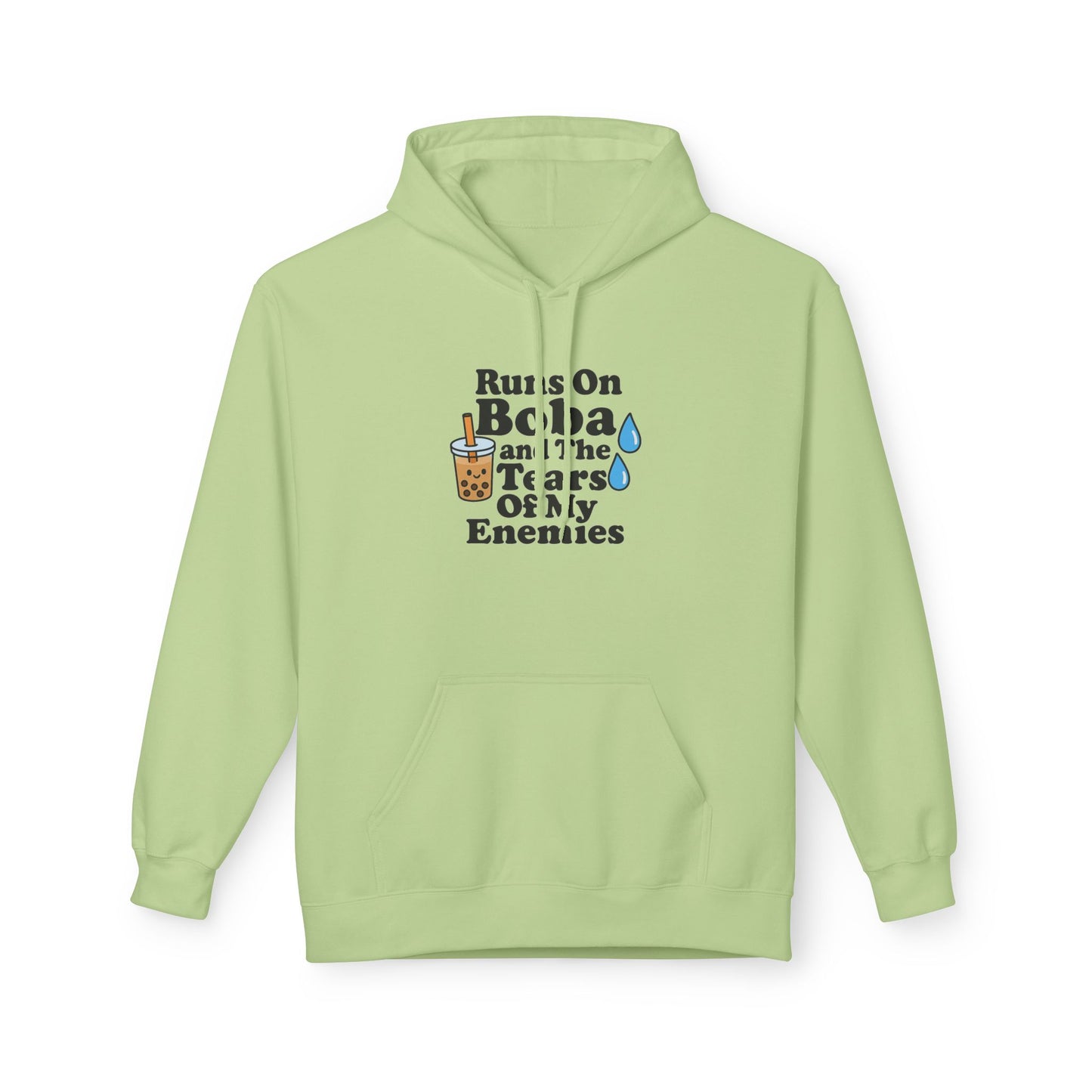 Runs On Boba Unisex Midweight Softstyle Fleece Hoodie