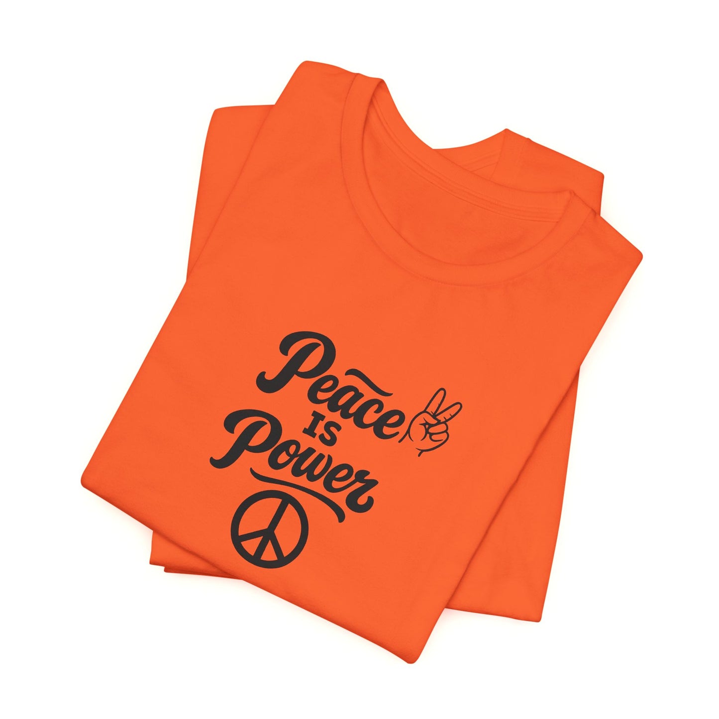 Peace Is Power Unisex Jersey Short Sleeve Tee