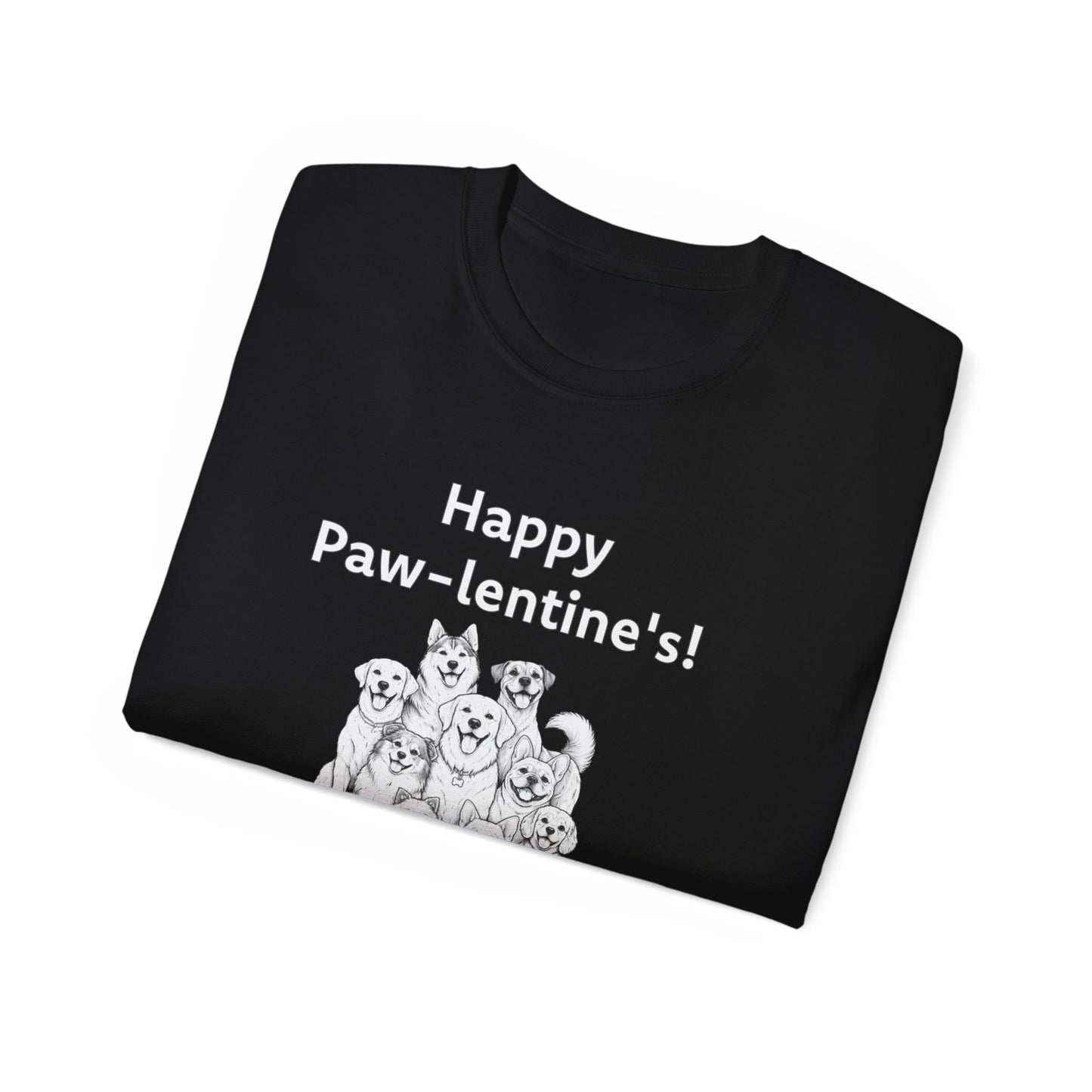 Happy Paw-lentine's Unisex Ultra Cotton Tee