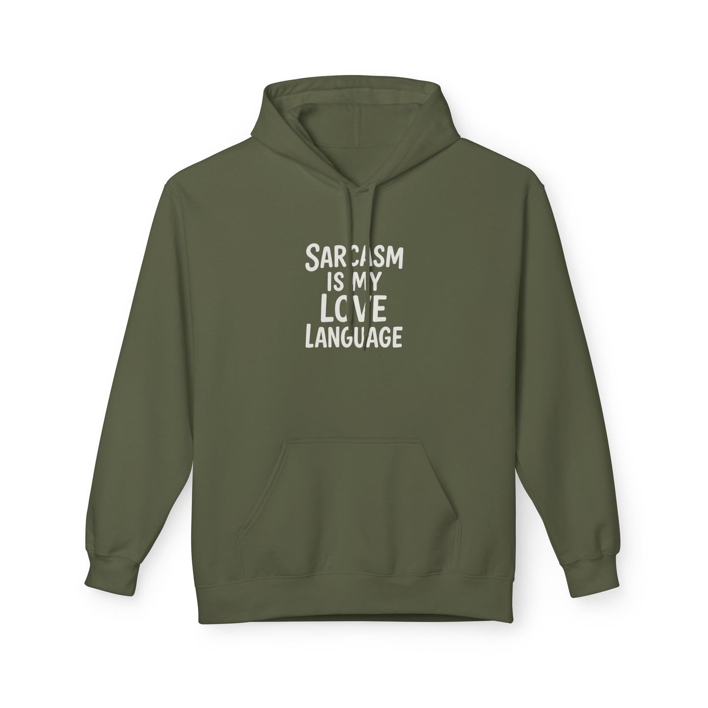 Sarcasm Is My Love Language Unisex Midweight Softstyle Fleece Hoodie