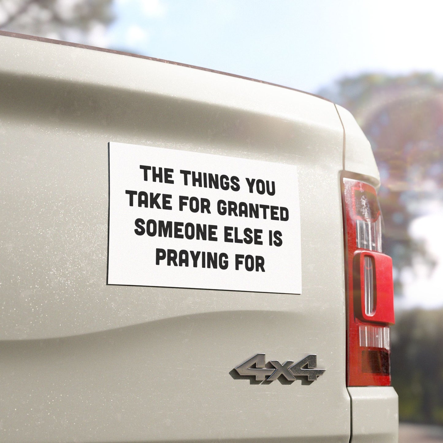 The Things You Take For Granted Car Magnet