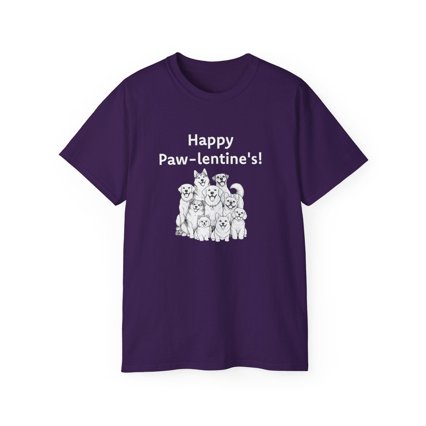 Happy Paw-lentine's Unisex Ultra Cotton Tee