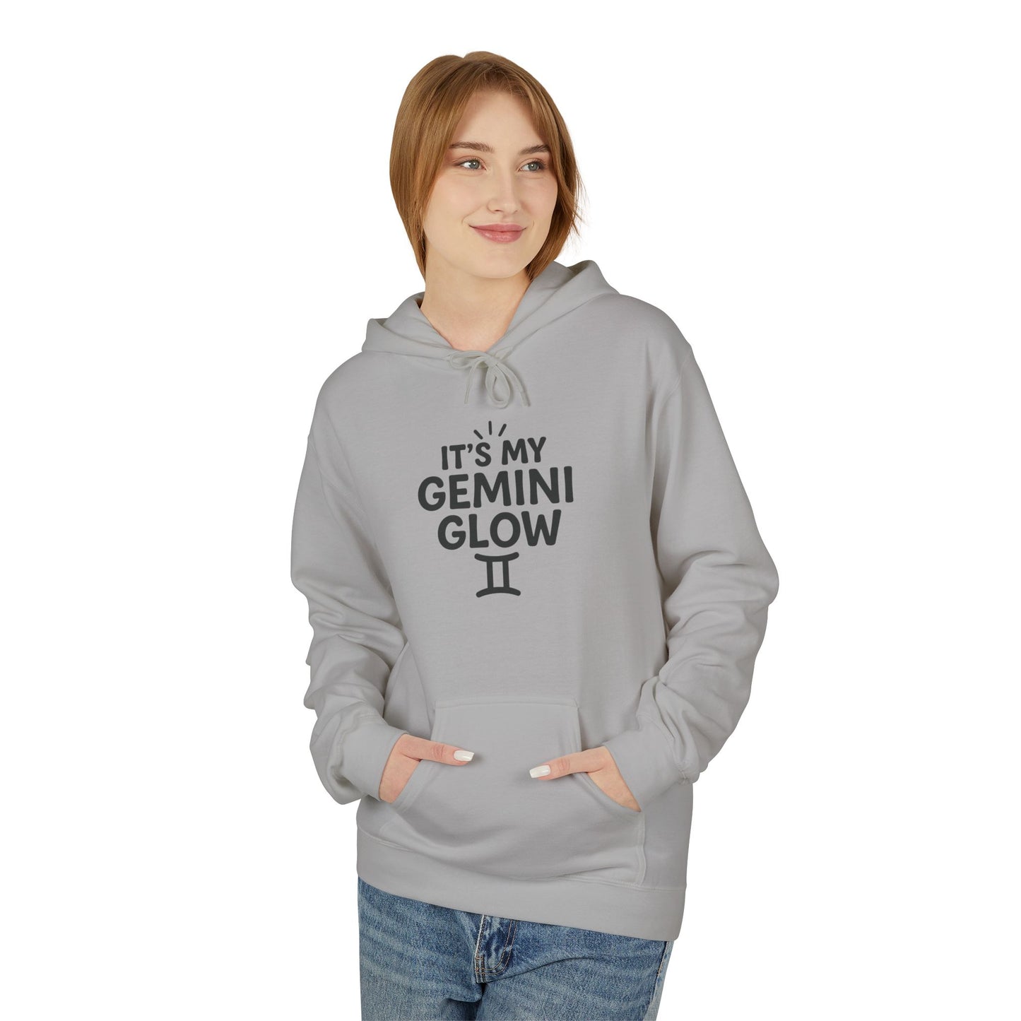 It's My Gemini Glow Unisex Midweight Softstyle Fleece Hoodie