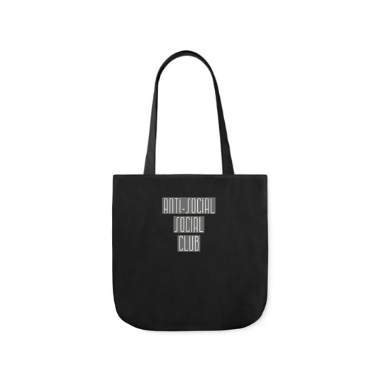 Anti-Social Social Club Polyester Canvas Tote Bag in Black