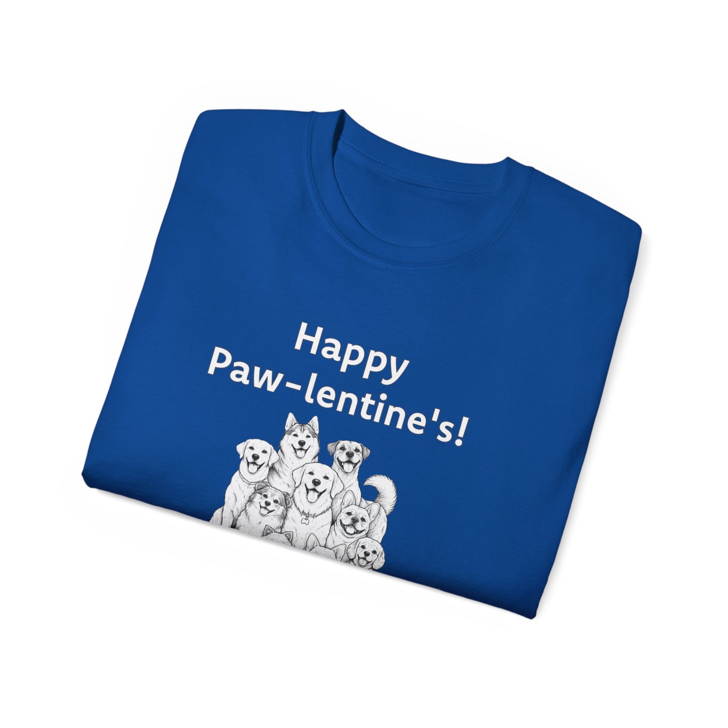 Happy Paw-lentine's Unisex Ultra Cotton Tee
