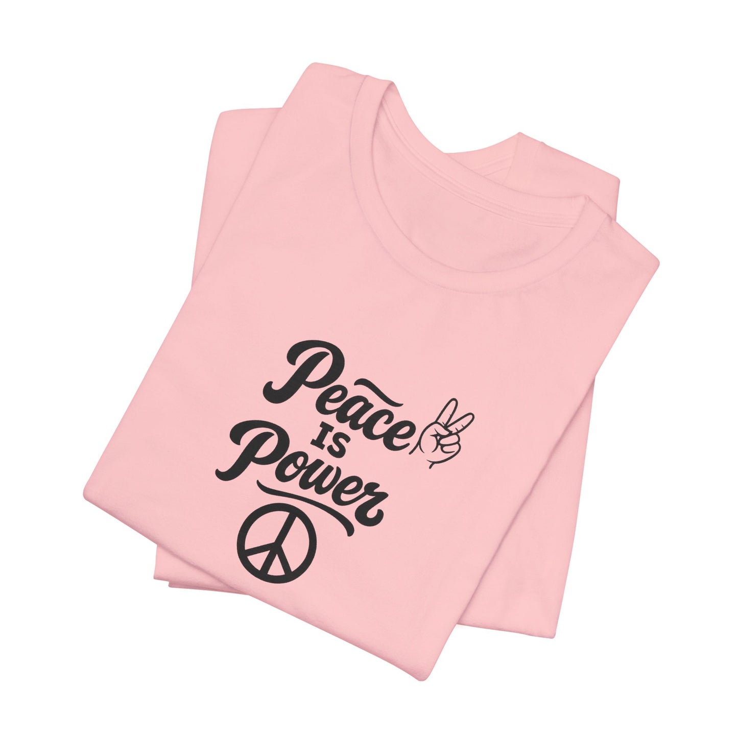 Peace Is Power Unisex Jersey Short Sleeve Tee
