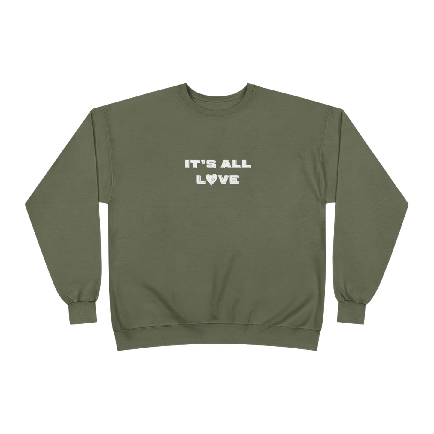 It's All Love Unisex EcoSmart® Crewneck Sweatshirt