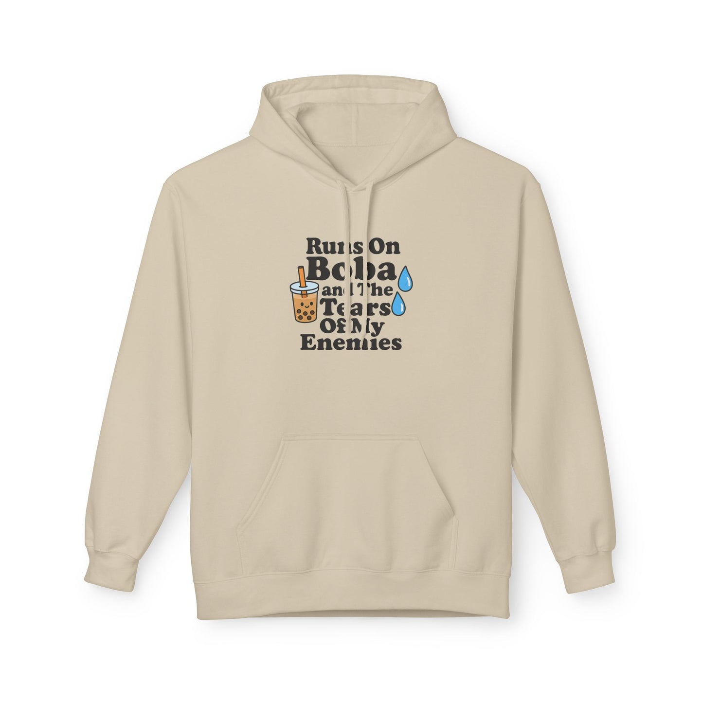 Runs On Boba Unisex Midweight Softstyle Fleece Hoodie