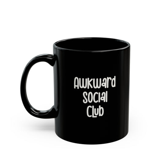 Awkward Social Club 11oz Black Mug