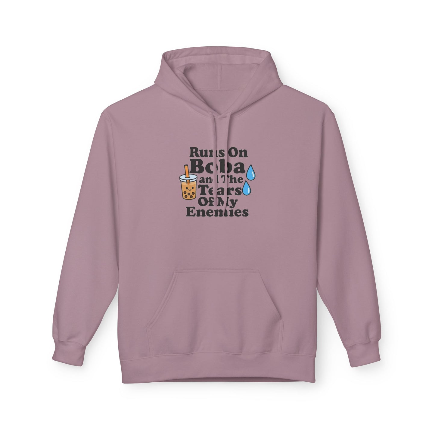Runs On Boba Unisex Midweight Softstyle Fleece Hoodie