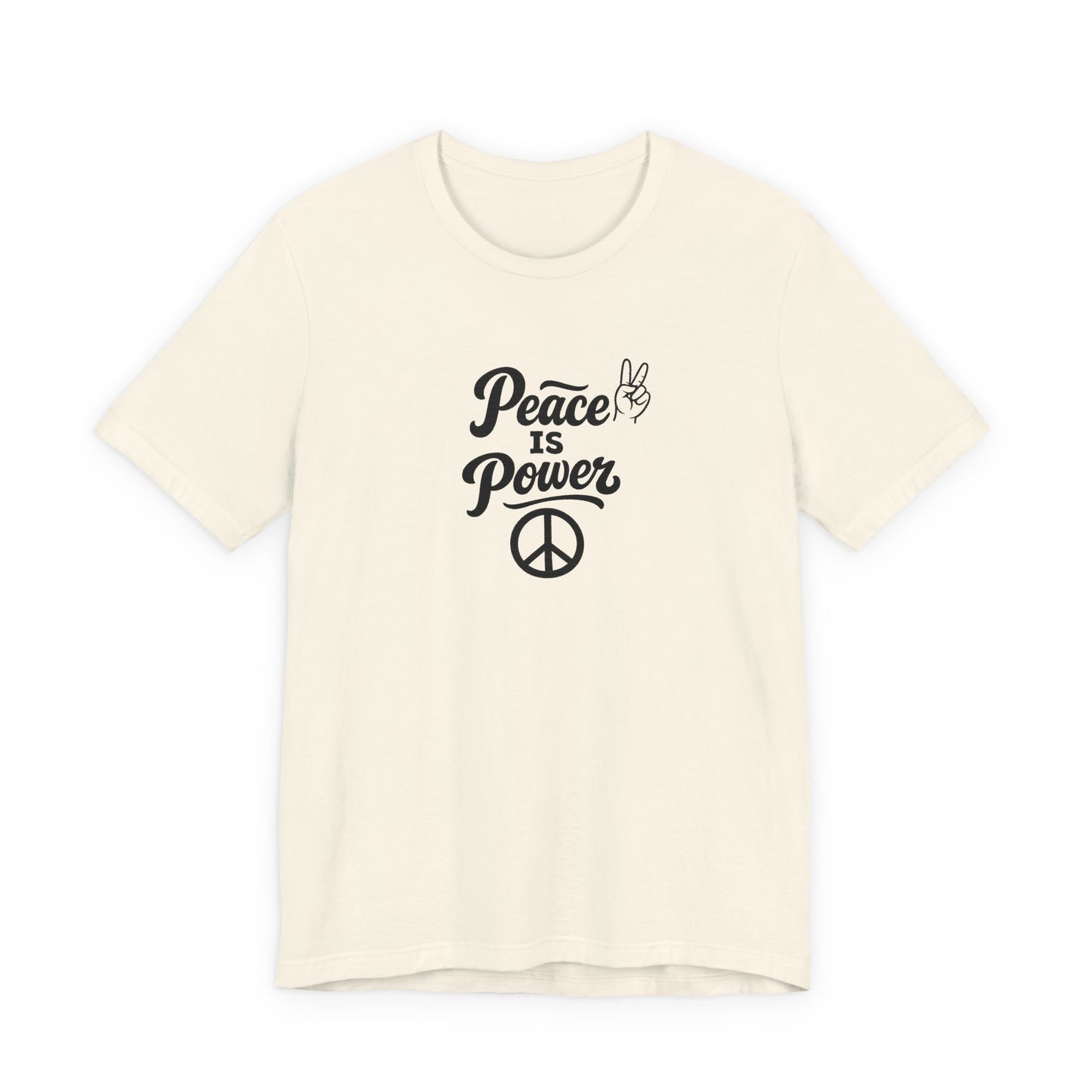 Peace Is Power Unisex Jersey Short Sleeve Tee