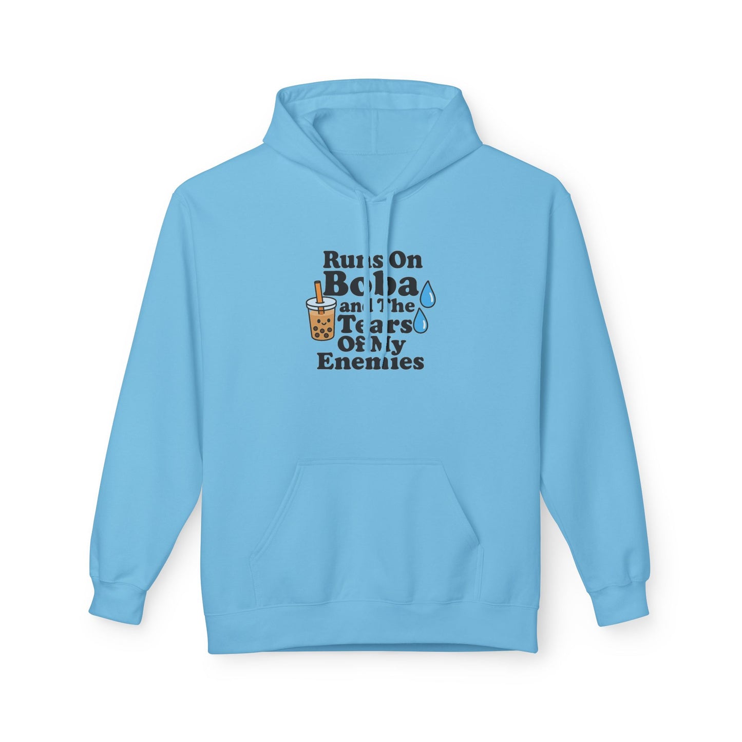 Runs On Boba Unisex Midweight Softstyle Fleece Hoodie